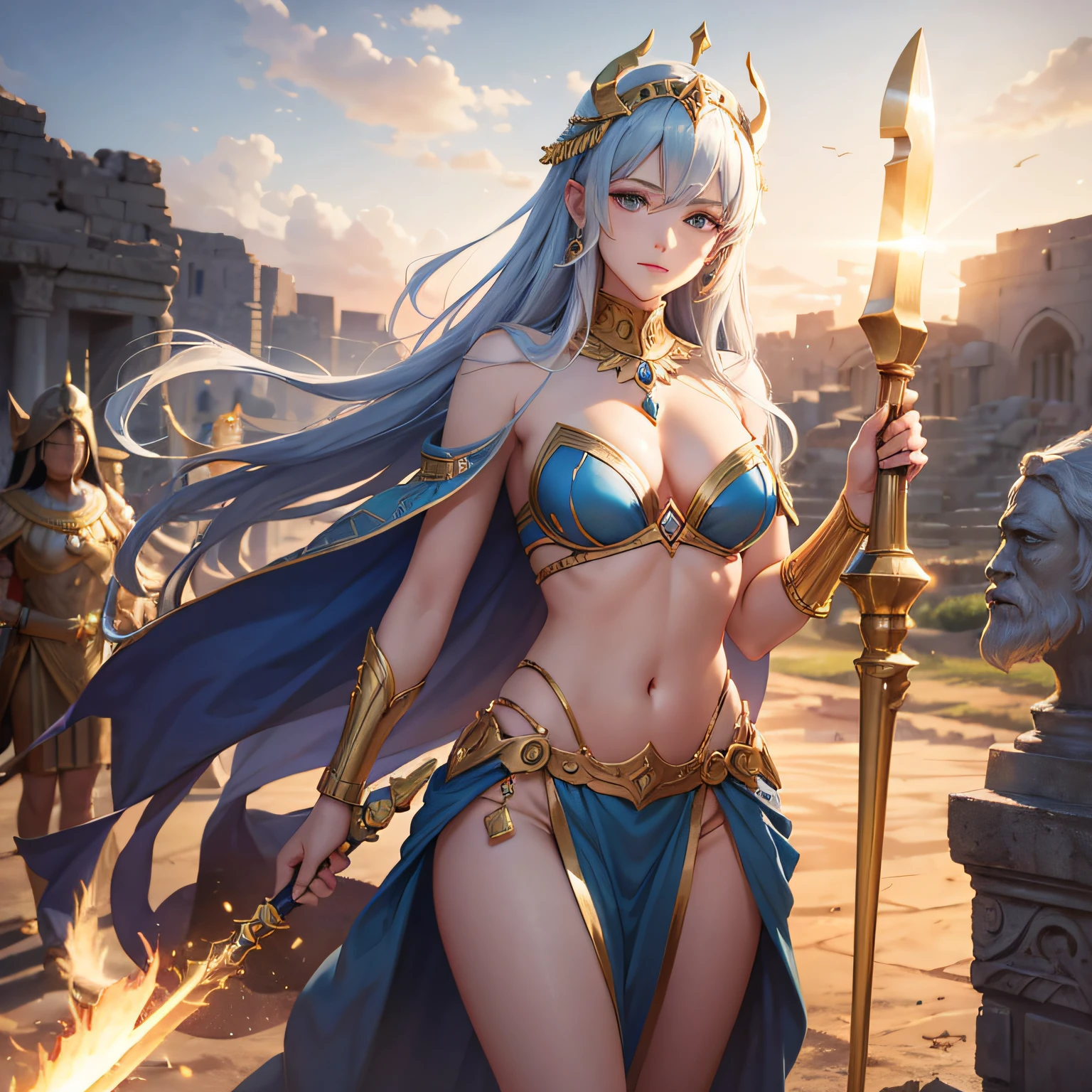 Ancient Mesopotamian gods々々々々 Woman in shortcuts personification femele hposing Gravure Idol a beauty girl Mystical Fictional creatures chimera Holding a golden spear Quite a large spear
Ruler of the sky and the underworld
Anunki and Igigi
God of the sky and underground々
Caught up in the fate of man
Described in ancient literature
The existence of myths and lore
Multiple interpretations
Important role
Different appearance and characteristics