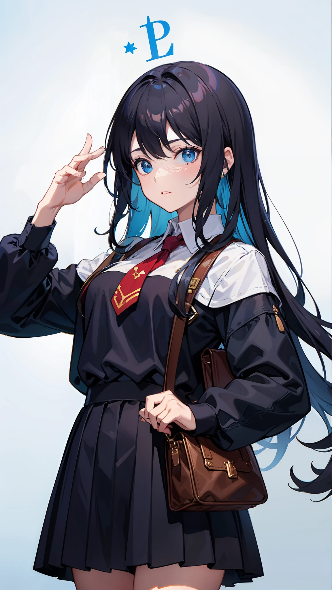 Medieval France,blue colors,schoolgirls,long whitr hair,high qulity,quadratic element