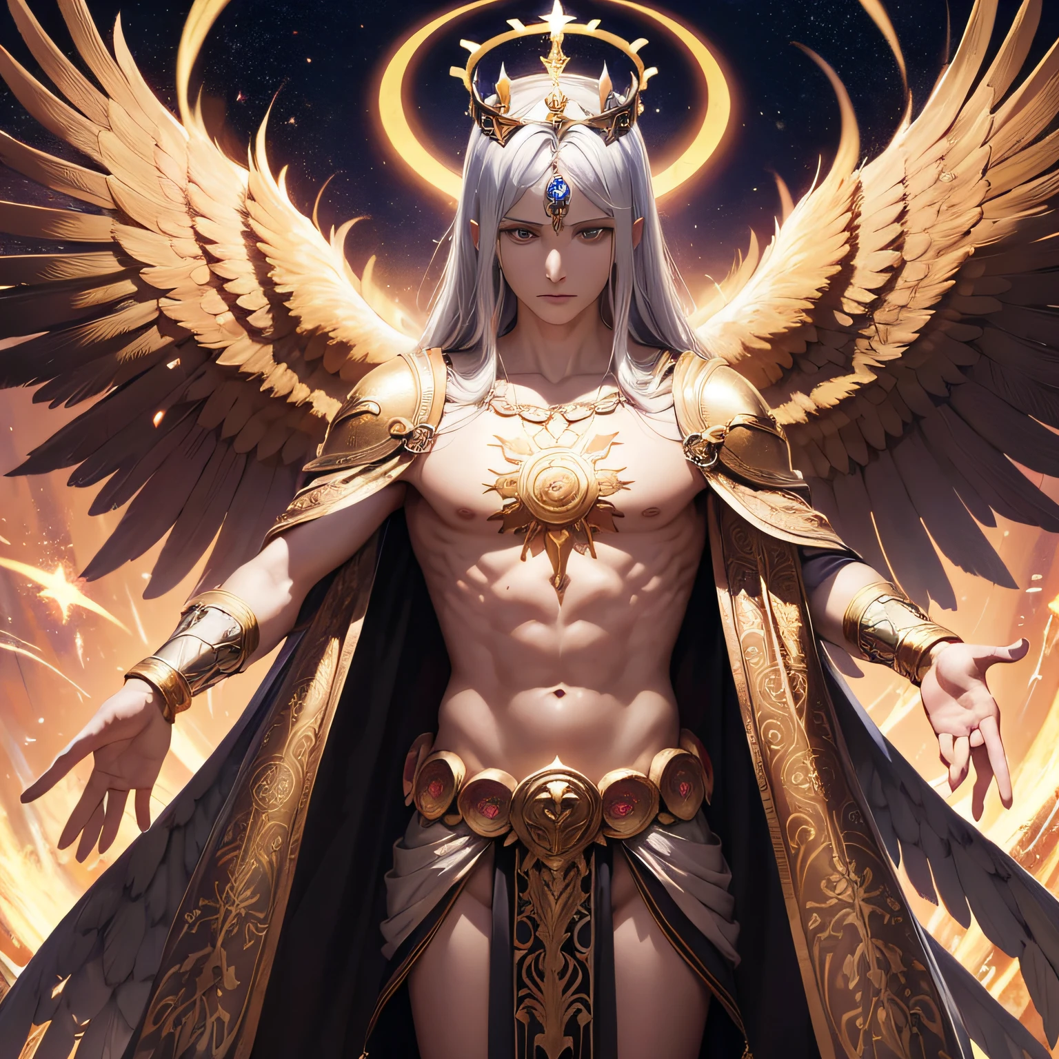Abraxas　Ancient Gnosticism Integrative Divine Beings Human form and crown of sun god Eagle wings, spear and shield Name consisting of 365 characters Mystical meaning Integration of time and space The Root of All Things Unique beliefs and ideas Religious context different from Christianity　personification　male people　Beautiful Boys　Mystical　Fictional creatures　chimera