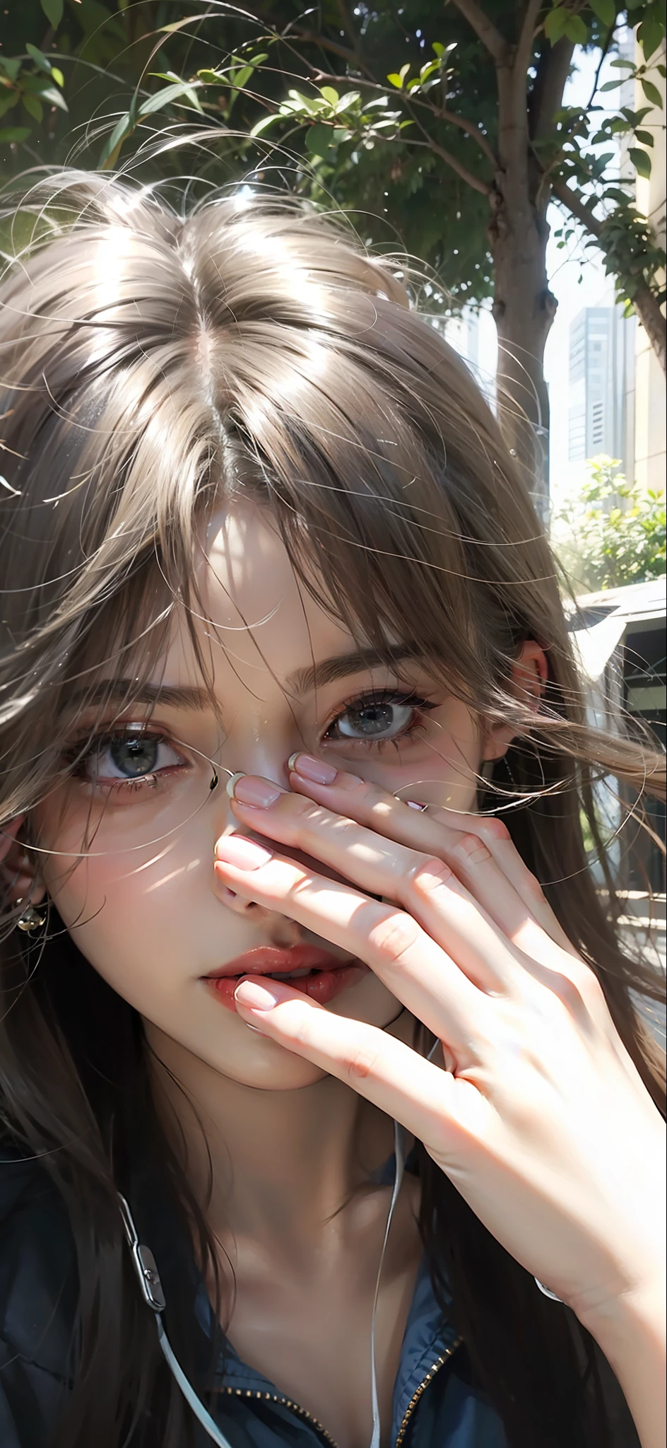 24 female model faces，Particularly bright light，a matural female