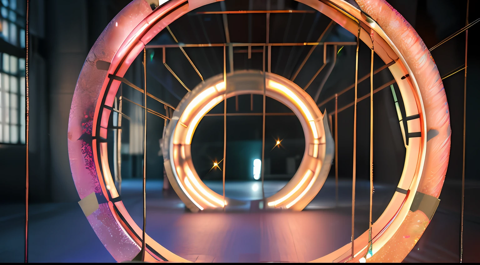 portrait of hamster wheel, background of a city, Cinematic, Photoshoot, Shot on 25mm lens, Depth of Field, Tilt Blur, Shutter Speed 1/1000, F/22, White Balance, 32k, Super-Resolution, Pro Photo RGB, Half rear Lighting, Backlight, Dramatic Lighting, Incandescent, Soft Lighting, Volumetric, Conte-Jour, Global Illumination, Screen Space Global Illumination, Scattering, Shadows, Rough, Shimmering, Lumen Reflections, Screen Space Reflections, Diffraction Grading, Chromatic Aberration, GB Displacement, Scan Lines, Ambient Occlusion, Anti-Aliasing, FKAA, TXAA, RTX, SSAO, OpenGL-Shader’s, Post Processing, Post-Production, Cell Shading, Tone Mapping, CGI, VFX, SFX, insanely detailed and intricate, hyper maximalist, photography, volumetric, ultra-detailed, intricate details, super detailed, ambient –uplight –v 4 –q 2 --auto