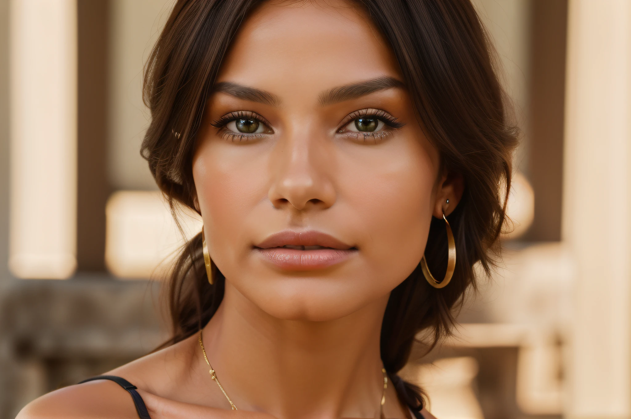 A beautiful brunette woman with indigenous features, (corpo inteiro), ((best quality::1.4)), (master part), Full HD, 8k, UHD