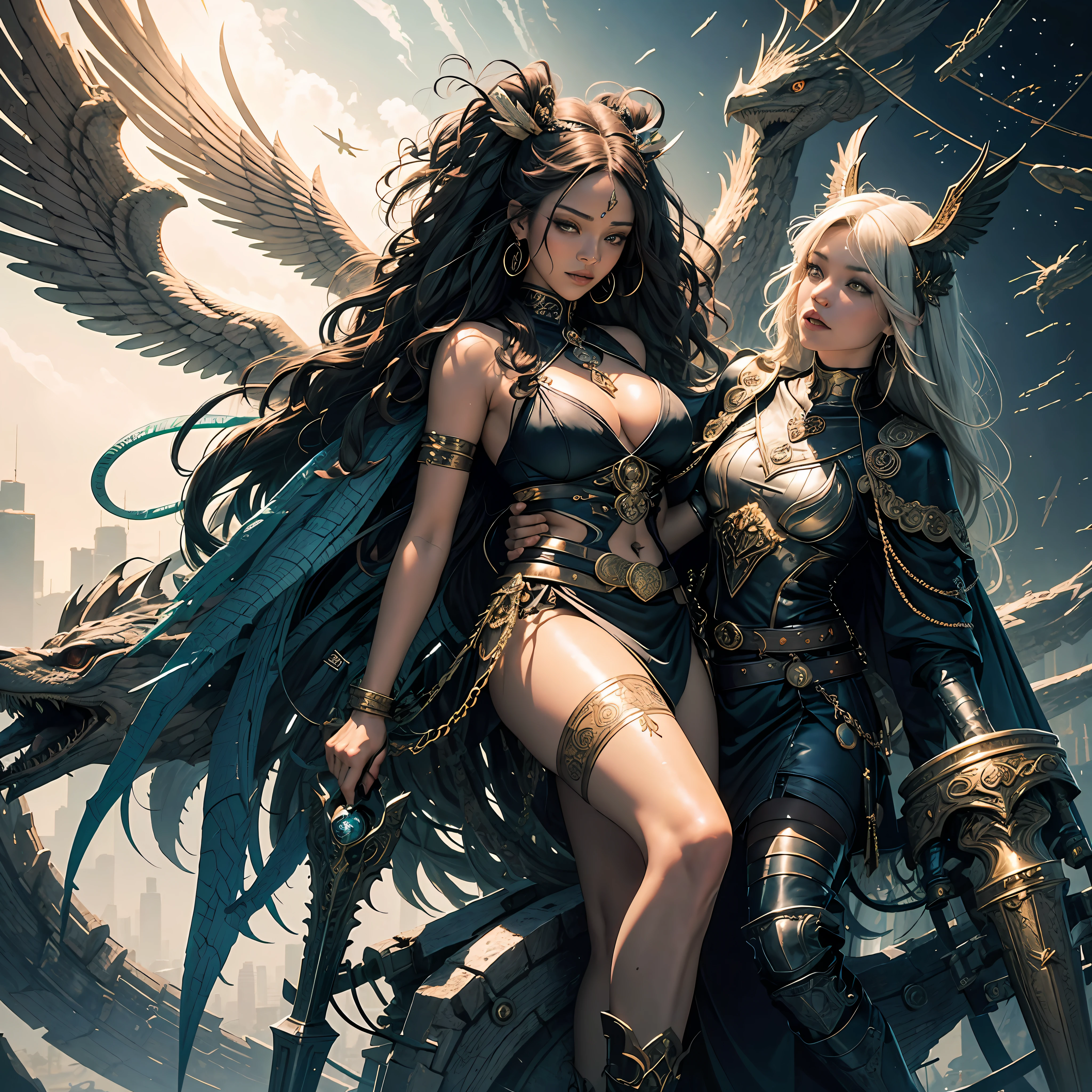 Sun Moon Caduceus Hermes mythology surmounted wings surrounded intertwined snakes Medusa_hairs_Snakes Outdoor Nature "Ouroboros" Forest Sunlight Natural Queen Native éblouissantes Valkyrie-wings clef chains "Heavy Metal" Will-o'-the-wisp Fire-follets fairy pixie sprite conceptual safe female glamour athletic walking slow motion Cosplay "Nicki Minaj":1.5 "Rihanna":1.5 "beyonce":1.5 aristocratic jacket 38years symmetrical athletic bronzé hairstyle_snakes:1.5 obvious varied ecstatic fringes:1.5 agate visages:1.5 cheekbones effects reddened embarrassed lazuli water drop of water between eyes beautiful hair:1.5 Brown Eyes Pupils Black Iris Turquoise Sapphires Open Mouth Teeth Smiles Floating Jacket Fixed Pearls Eccentric Cape Levitating Shoulders-Off:1.2 chemise blanches dentelles clavicules papillotes varied breasts1.5 points:1.3 satin sideboob felt bikini:1.5 corsait:1.5 spinels thick navy leather skirt:1.5 soies assortie amples nombril:1.3 revealing pubic scarlet pubis-hairy obvious indigo underwear:1.5 Size chastity belt:1.3 silver adorned padlock Gold thighs legs garters Gothic stainless steel boots decorated onyx equirectangular 360 monastery opal marble ruby background:1.5 Sundrop mannequins lantern dressed armor richly decorated:1.5 "Chevaleresque" dramatic chrome metallic flat bands fathoms brass fullbodye lys rune ornate emerald plasma embroidered glyphs Tourmaline wood engravings lava magic intricate:1.5 summons snake incandescent Crystalline familiar robot Mecha (EOS R6 135mm 1/1250s f/2.8 ISO400) Mech Mechanized snakes flowering Quetzalcoatl:1.5 Adaptable volumetric luminescence saturated:1.5 ultra:1.5 pro-photorealists:1.5 optimaux:1.5 qualities:1.5 details:1.5 precise:1.5 reflex:1.5 resolutions:1.5 3dcg max:1.5 graduates:1.5 improved:1.5 Octanes_rendues:1.5 UHD XT3 16K DSLR HDR UnrealEngine5 profondeurs:1.5 Earth Heart:1.5 Hearth ultra_sharpness:1.5 ombres analogiques:1.5 CGSCOSITY pet chef-d':1.5 "Bruce Weber girls" multi etc. --auto