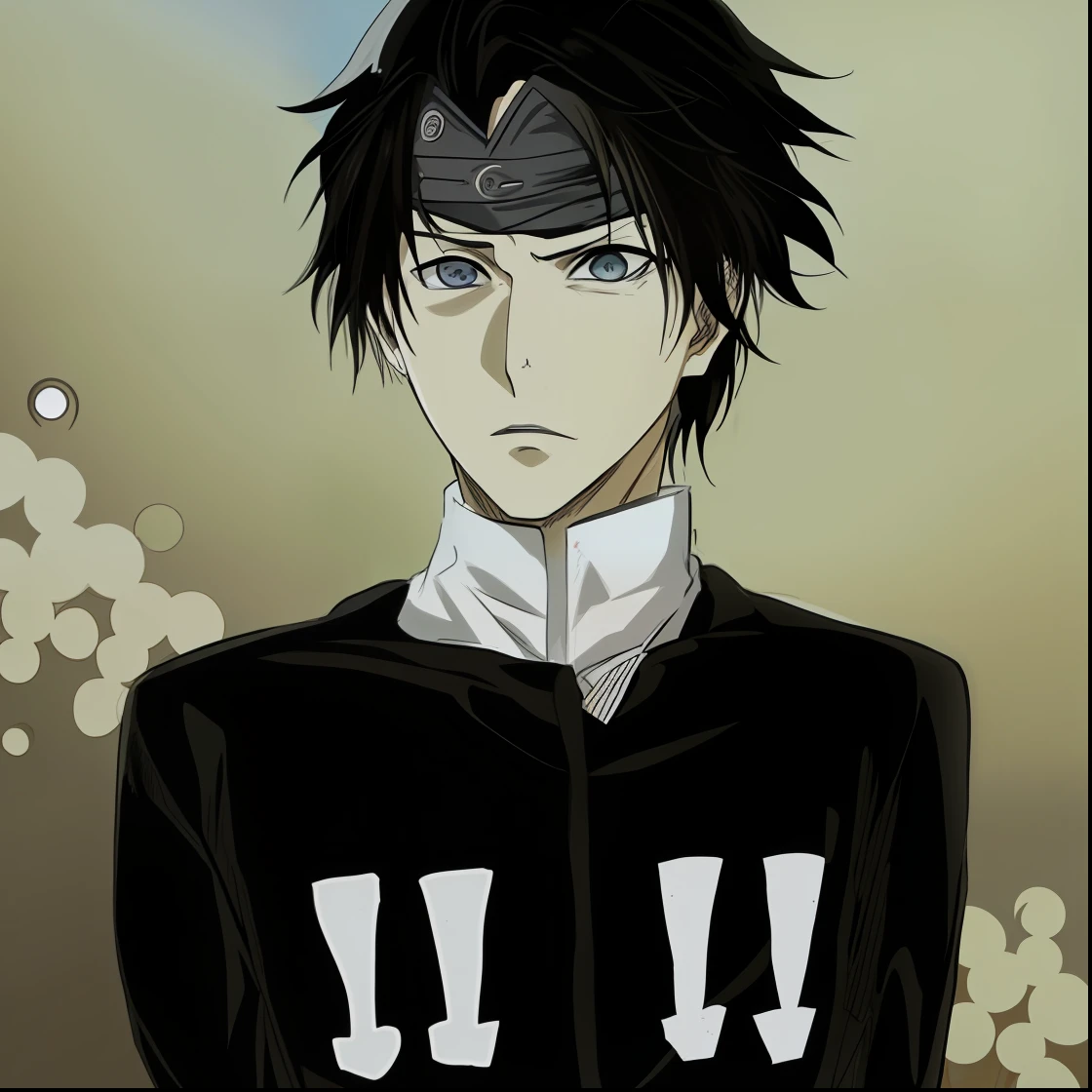anime, um homem de cabelos pretos e olhos azuis, segurando uma faca, inspirado em Okumura Masanobu, cara de anime alto com olhos azuis, Okata Kazuto., com o dedo indicador, bleach manga style, personagem de anime masculino, itatchi uchiha, he's very menacing and evil, sasuke uchiha