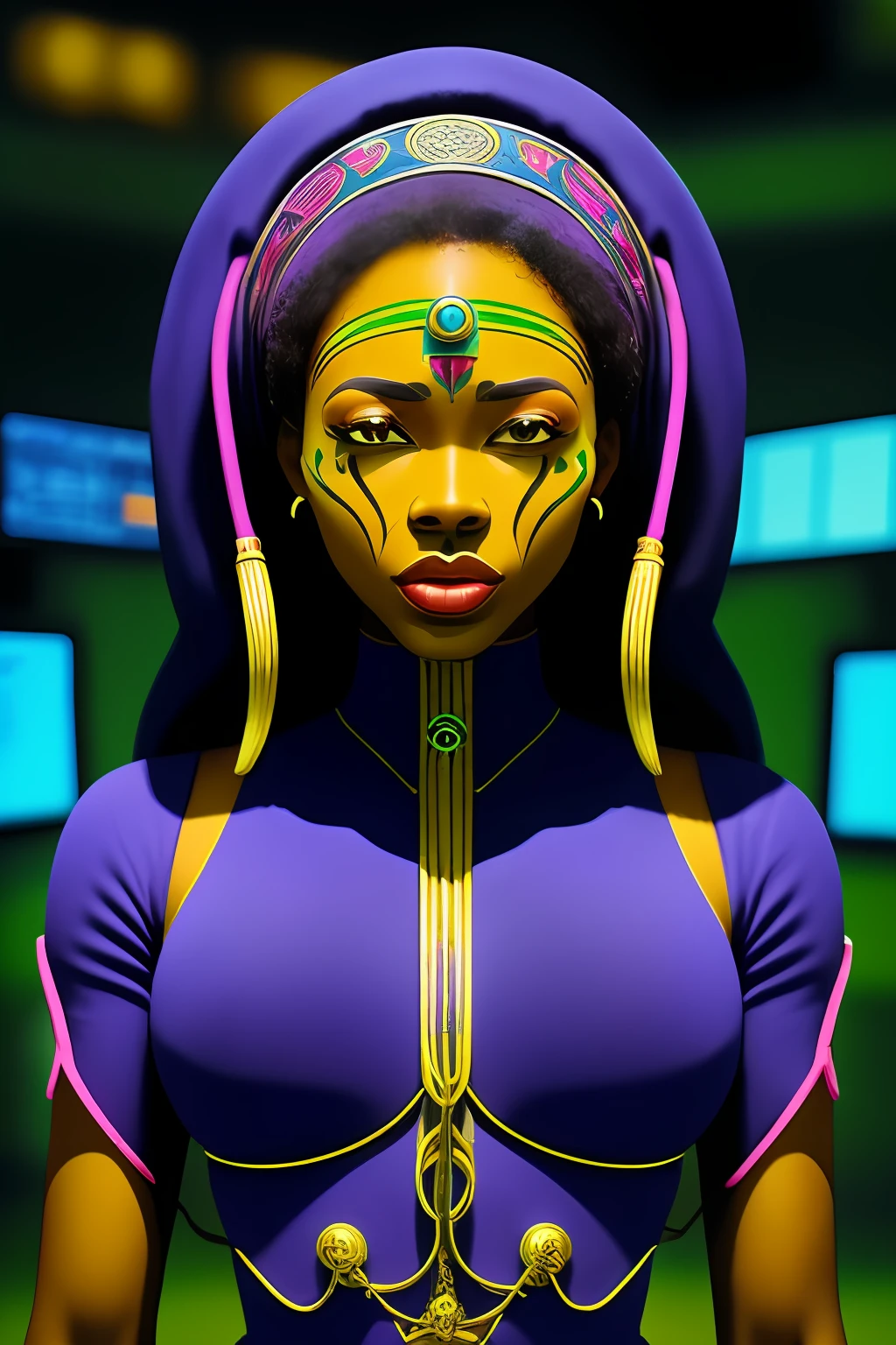 African cult in the technological city