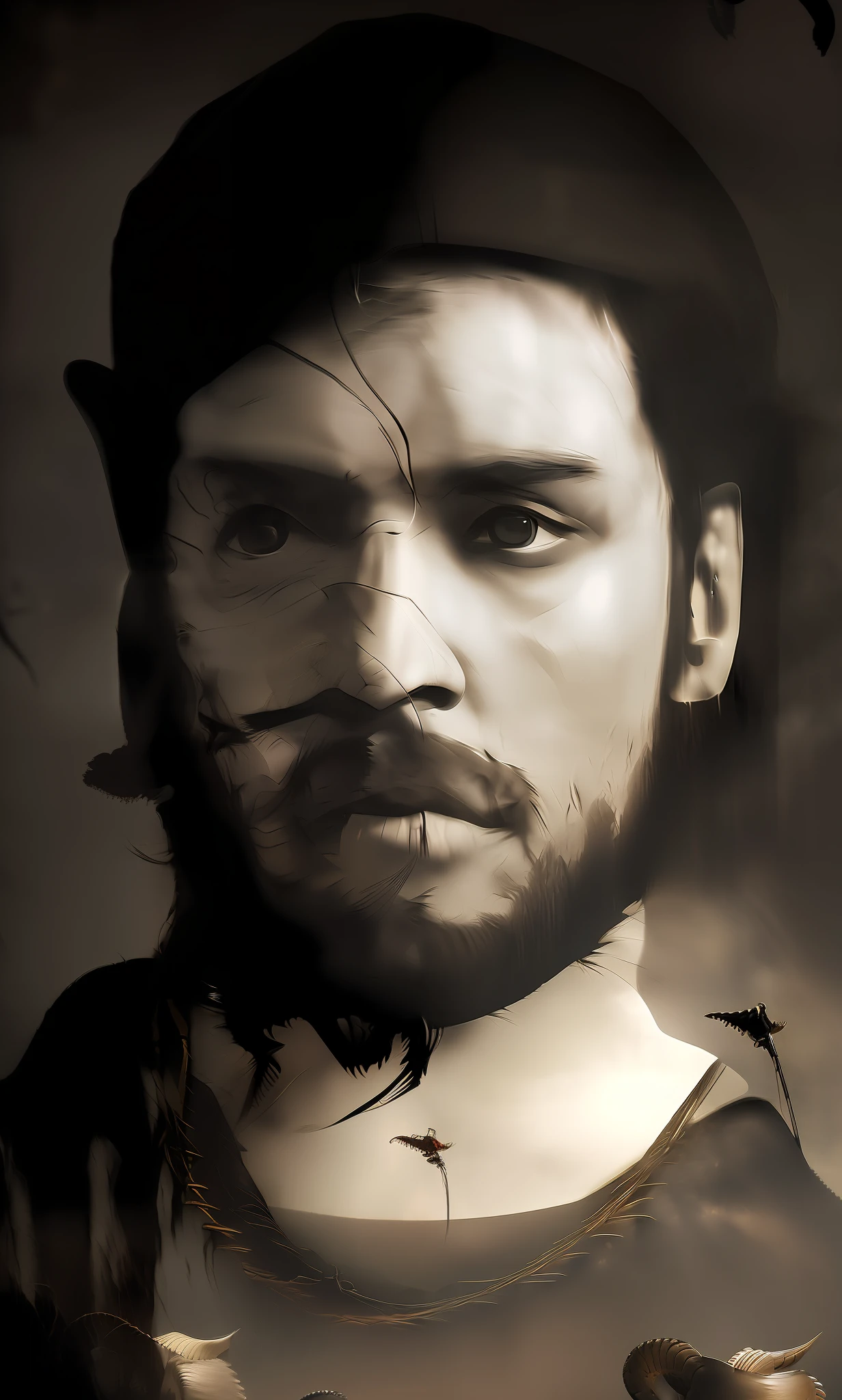 A photorealistic portrait of a dark snake man with black face scales, macabre scenery in the arizona desert, ((vultures)), ((rattlesnakes)), rats)), ((rats)), ((sinister snakes)), ((deadly animals)), ((coyotes)), ((desert cactor)), ((carcass of dead animals)), ((abandoned and rusted cars)), ((destroyed wooden houses)), ((route 66)), ((macabre)), sinister)), ((tension)), ((spirits)), (supernatural phenomena), (macumba), (entities), horror ambience, Dark lighting, areligious symbols, cross, churches, crucifixes, macabre atmosphere, superimposed images creating a gloomy atmosphere)), (8k quality), dramatic lighting, sharp focus artistic composition, (dark and intense atmosphere), (post-apocalyptic photography style), (great use of textures and shadows), (impressive use of light and shadow to create a chilling atmosphere), (impressive depth effects), (dark and cold tones), (ominous and mysterious atmosphere), (dramaticism in composition and lighting), (breathtaking visual quality), (a stunning work of art), (a demonic monster that seems to gain scale life), landscapes, character, 3d render, photo realistic, nsfw, realism, concept art, digital painting style, 3d photography, portraits, fantasy00d, starry, strry light,night,colorful,cloud,star \(sky\), gothicpunkai, bigbossink, ((face skin made from snakes)), ((skin with scales)), scaly face, realistic scales, ultra realistic, awesome scales, ((turning into desert snake)), ((vertical pupil)), snake pupil, ((((snake body wrapped around neck))))), dirty environment, desert, ((((((snake_man, man turning into a santana snake)))))),((face skin made of snake scales)), ((skin with scales)), scaly face, realistic scales, ultra realistic, impressive scales, ((turning into desert snake)), ((vertical pupil)), snake pupil, (((((snake body wrapped around neck))))), dirty environment, desert, piercing gaze