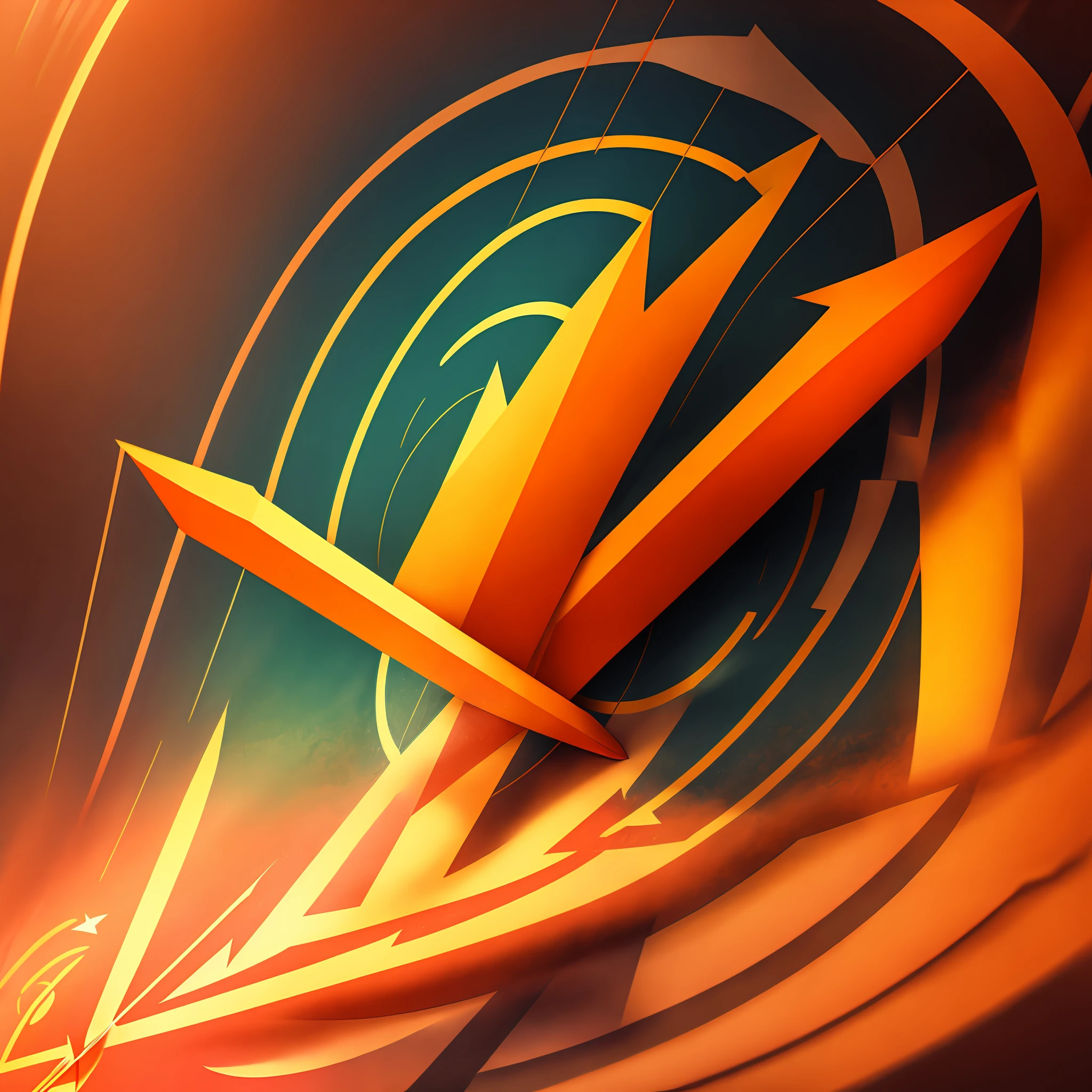 Logo of arrows inside a circle pointing in various directions. --auto