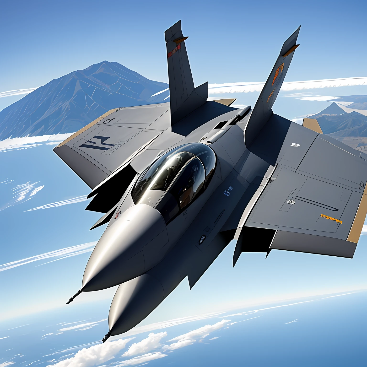 high - tech，fighter jets，A top-down perspective，Thunder fighter --auto