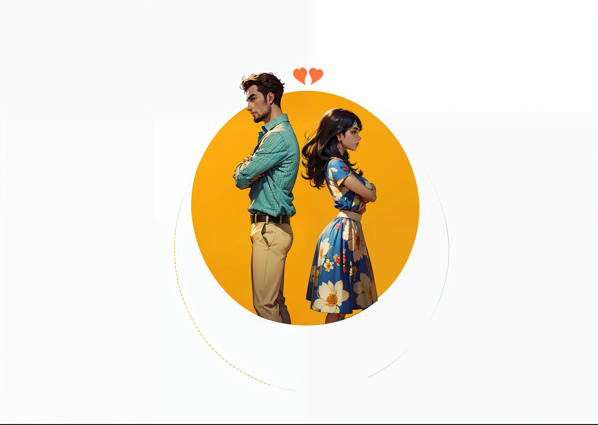 um homem e uma mulher ao lado um do outro,