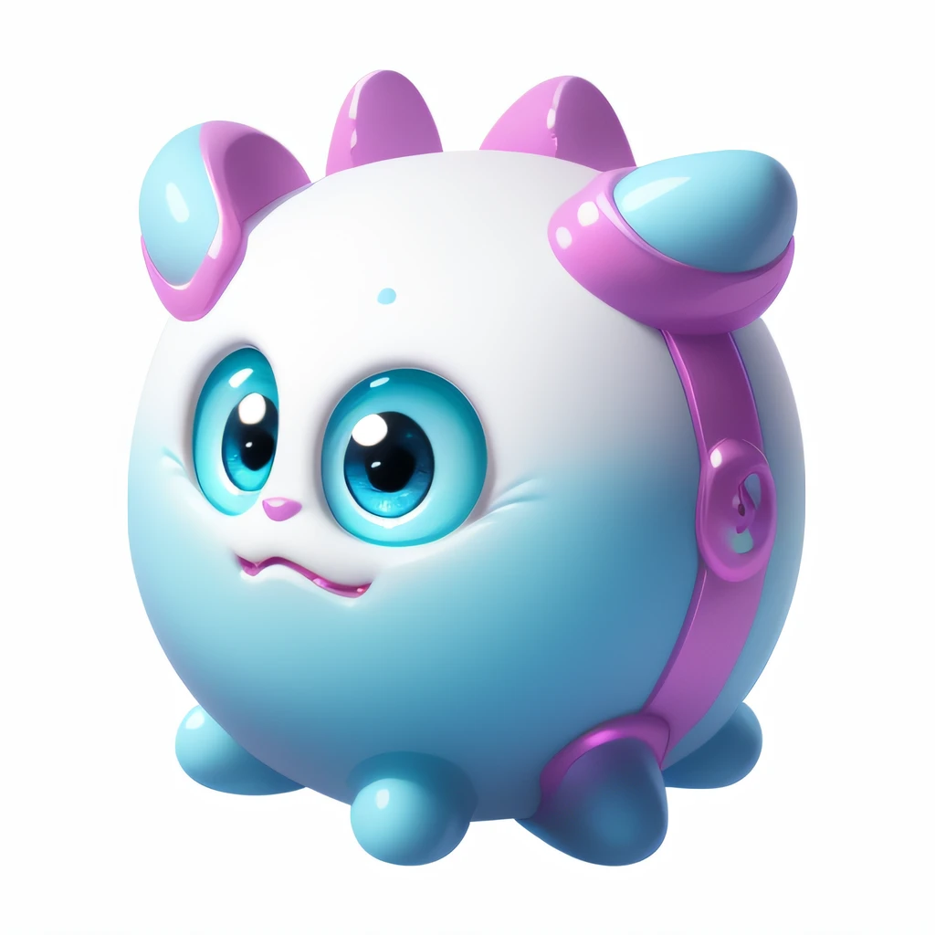 Barbie Cute Monster, (fantasy),(masterpiece, top quality, best quality, official art, beautiful and aesthetic:1.2),(8k, best quality, masterpiece:1.2),(((white background))), 
game icon, transparent_background, full_body, oversized head