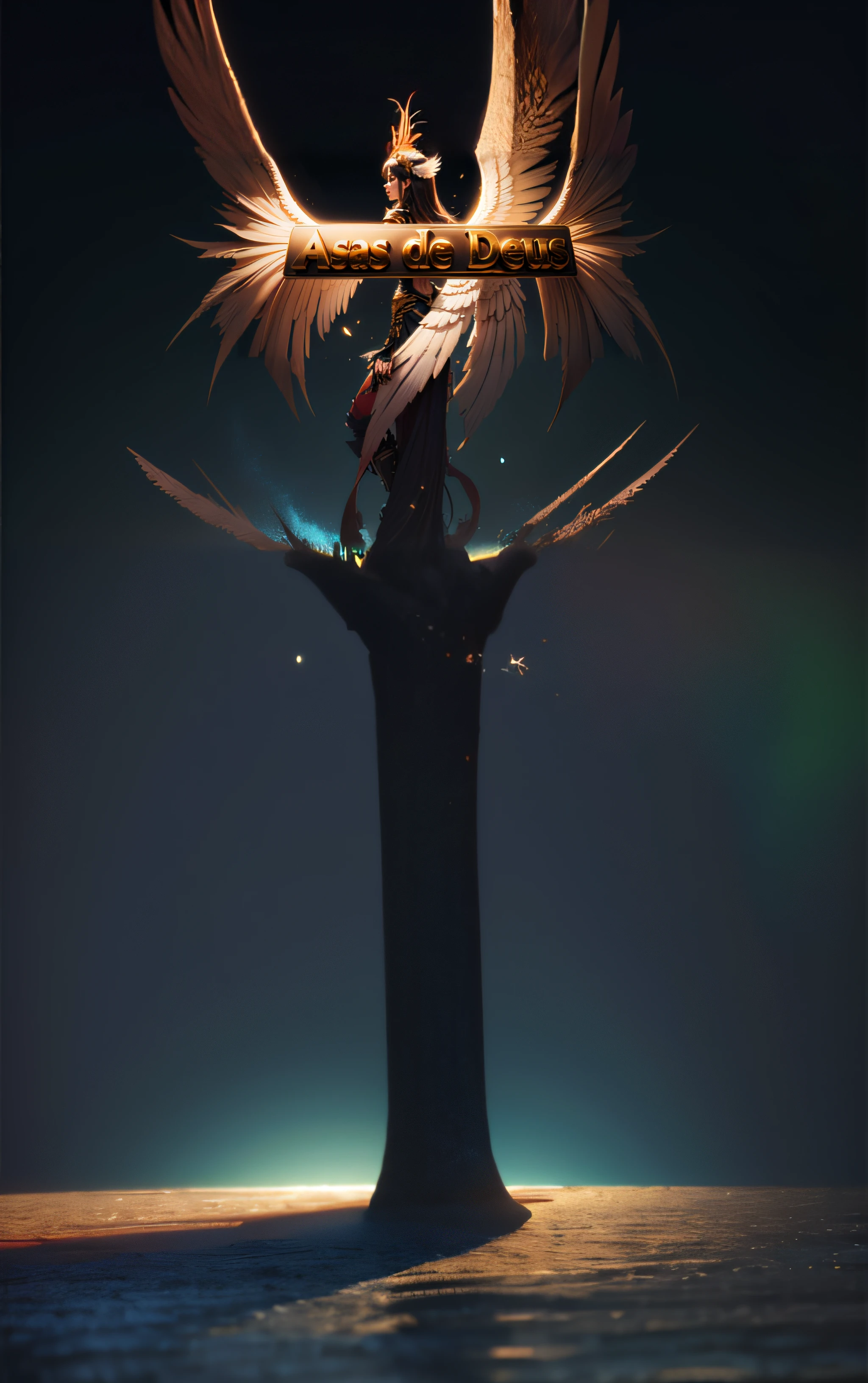 anjo anime com asas douradas segurando um sinal que diz anjo da morte, como visto no artstation, Deviantart ArtStation cgscosiety, Deviantart ArtStation, devianart e cgsociety, Destaque no ArtStation HD, Artgerm detalhado, anjo da morte, art-station, Artgerm ; motor 3d unreal, as trending on artstation