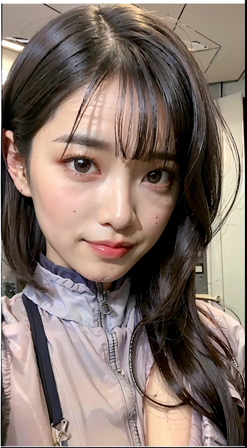 (8k、RAW Photography、top-quality、masterpiece:1.2)、The ultra-detailliert、Hyper-Resolution、(realisitic、photos realistic:1.37)、portlate、High detail RAW color photos、professional photograpy、highly detailed and beautiful、ighly detailed、8k wallpaper、Amazingly detailed、huge filesize、Official Art、the Extremely Detailed CG Unity 8K Wallpapers、Very detailed beautiful girl、extra detailed face、extremely detailed eye、highlydetailed skin、 extremely detailed fingers, highly detailed nose, highly detail mouth, perfect anatomia, highly detailed back ground, Very detailed clothes, 1girl in, (20:1.2), in her 20s, Cute little girl s, Realistic body, 小柄, fair white skin, glistning skin, slim body, handsome body, A dark-haired, shorth hair, (bangss:1.2), a smile, cute little, zora々Right, cute face, lifelike face, Delicat eyes, drooing eyes, an lingerie, see -through, 耳Nipple Ring, looking at the viewers, facing the front there、Contrapo、动态照明、