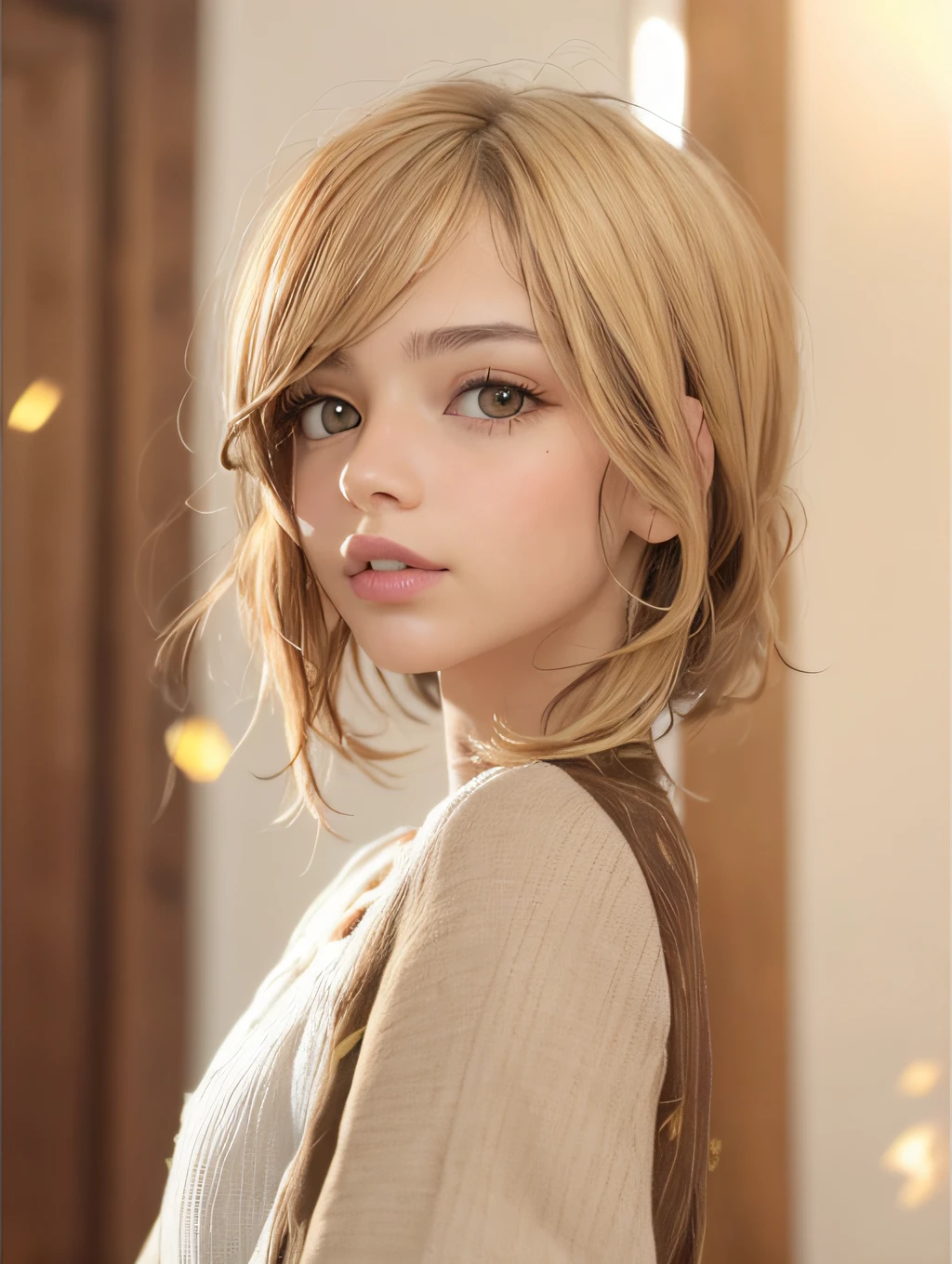 blonde hair