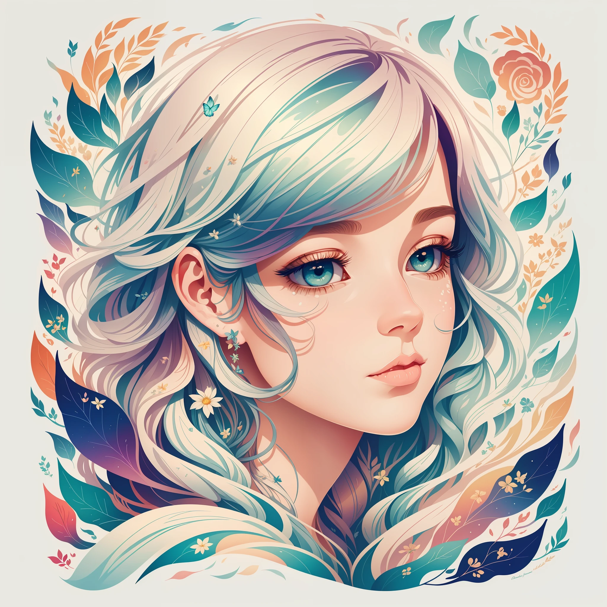 (illustratio:1.3)Common Hamburger Poster,(Artist Anna Dittman:1),(((tmasterpiece))),(((best qualtiy))),((ultra - detailed)),(Detailed light),((Extremely refined and beautiful)), (((white backgrounid)))、The light and shadow are intense