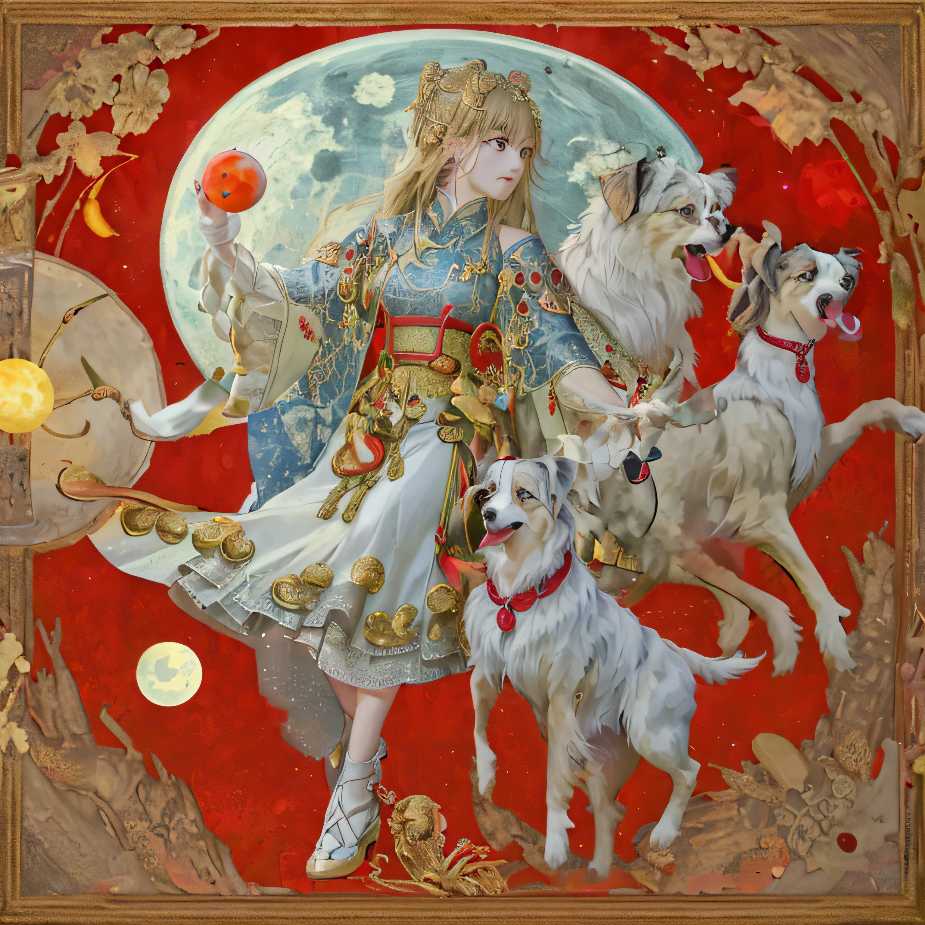 Outstanding works of art of amateurs、Culture of China's Ethnic Minorities、Ancient Orient Culture、Photographs of reliefs inspired by the Hellenistic virtuosity of transcendental virtuosity、White dog and red dog join hands、It has a circumferential trajectory like a clock face.、Two spinning dog bodies、There is equilibrium and harmony in disputes and disputes.、That's adaptation and life、There are red dogs and white dogs、4Different moon phases are arranged on all sides、appearance々herb、Different plants decorate picture frames、Photos of works of art of transcendental virtuosity、A meticulously drawn masterpiece、a plant、former times々、Sun God and Moon God、Stealing a man in human reproductive medicine々Let the dog chase the moon and the sun but、Because the god of the moon and the god of the sun had already taken the medicine、Whether a dog bites or bites the moon and sun、The moon and sun do not die yet This dog does not give up。Always eat the moon and sun、Solar and lunar eclipses occur.