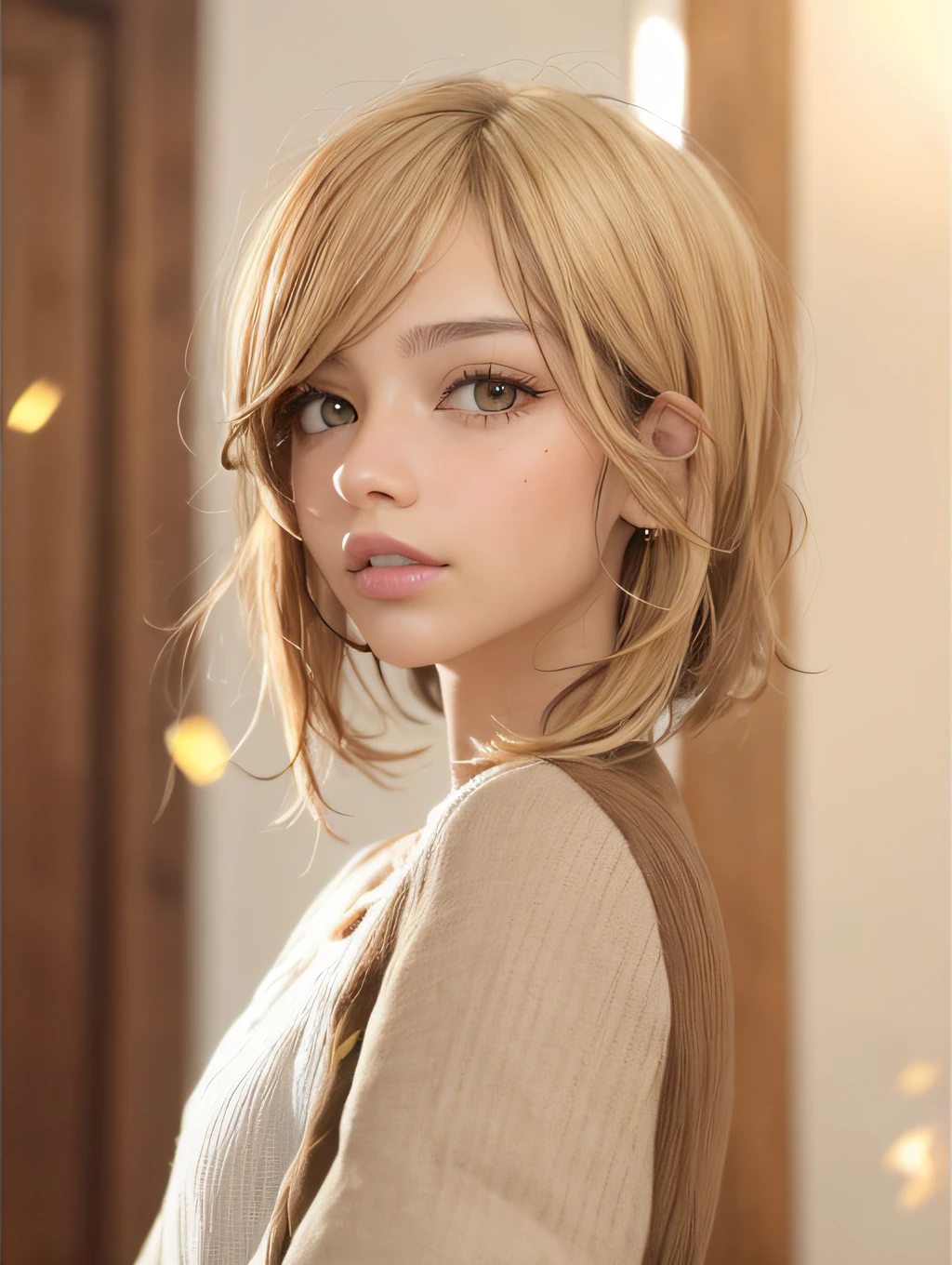 blonde hair