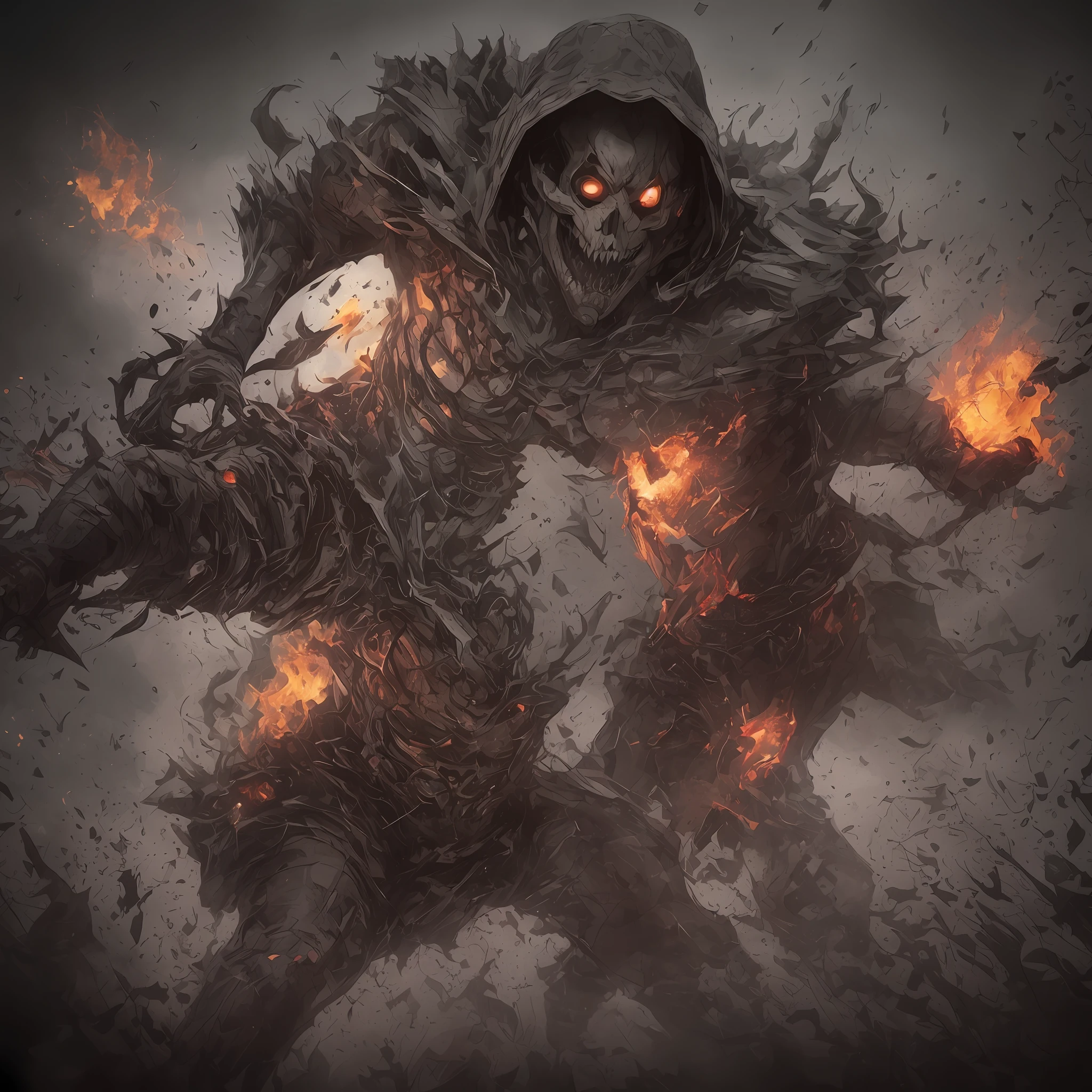 horor、Murderous ghosts、Bloody、sharpteeth、Jagged claws、Dark、darkness、Hideous、terrorism、realisticlying、 --auto