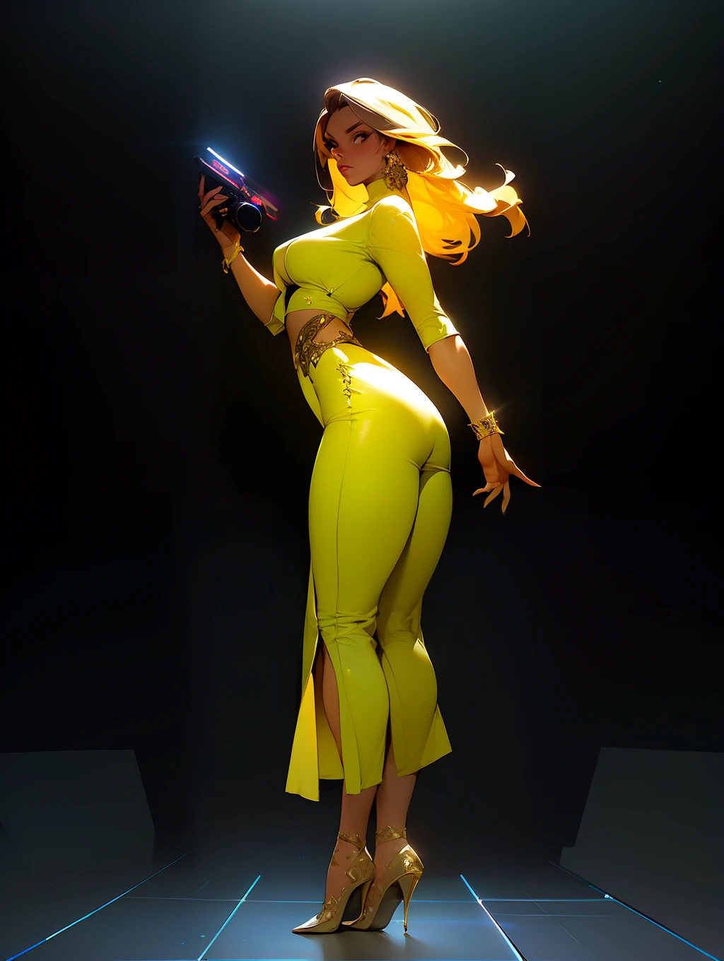 expressive style, Full body of a european girl, posing, look at a camera, beautiful hair, complex city background, backlit, (cinematic:1.5), epic realistic, hyperdetailed, insane details, intricate details, accent lighting, soft volumetric light, bokeh, (dramatic light:1.2), (neutral colors:1.3), cross process (full body)