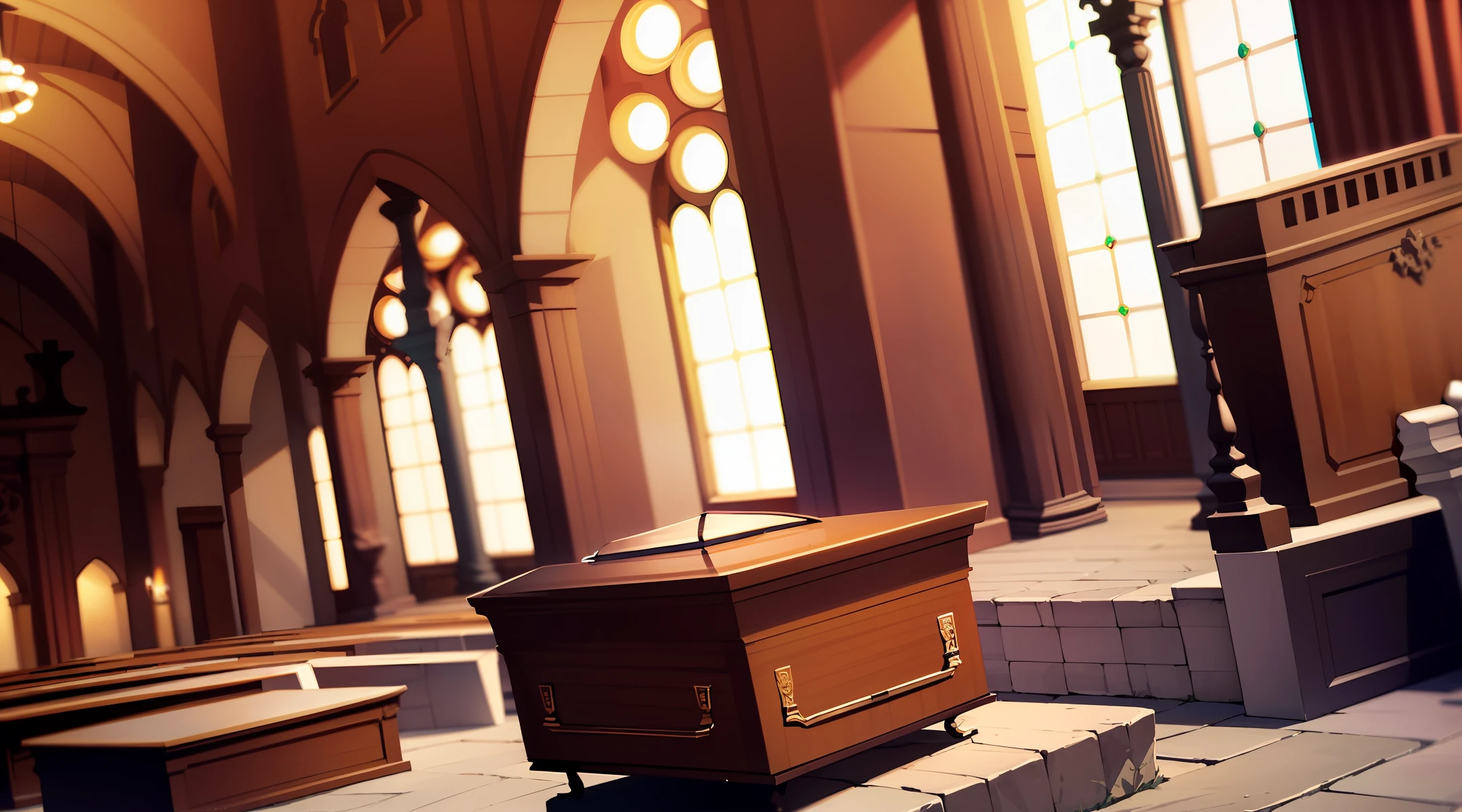 Coffins in churches