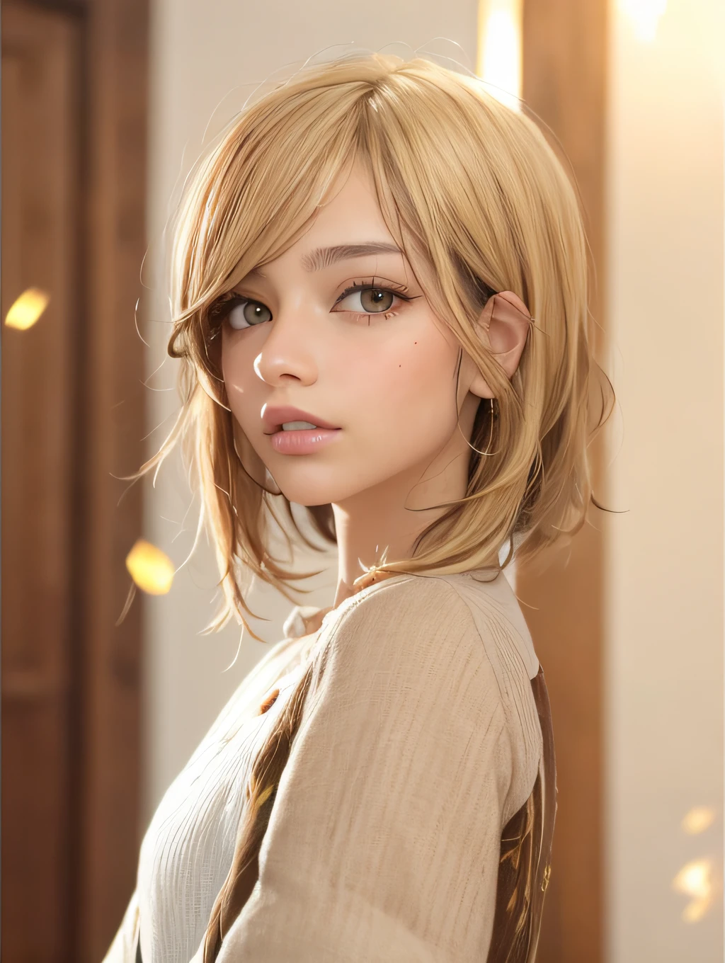 blonde hair