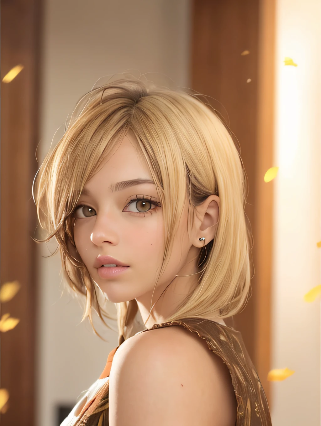 blonde hair