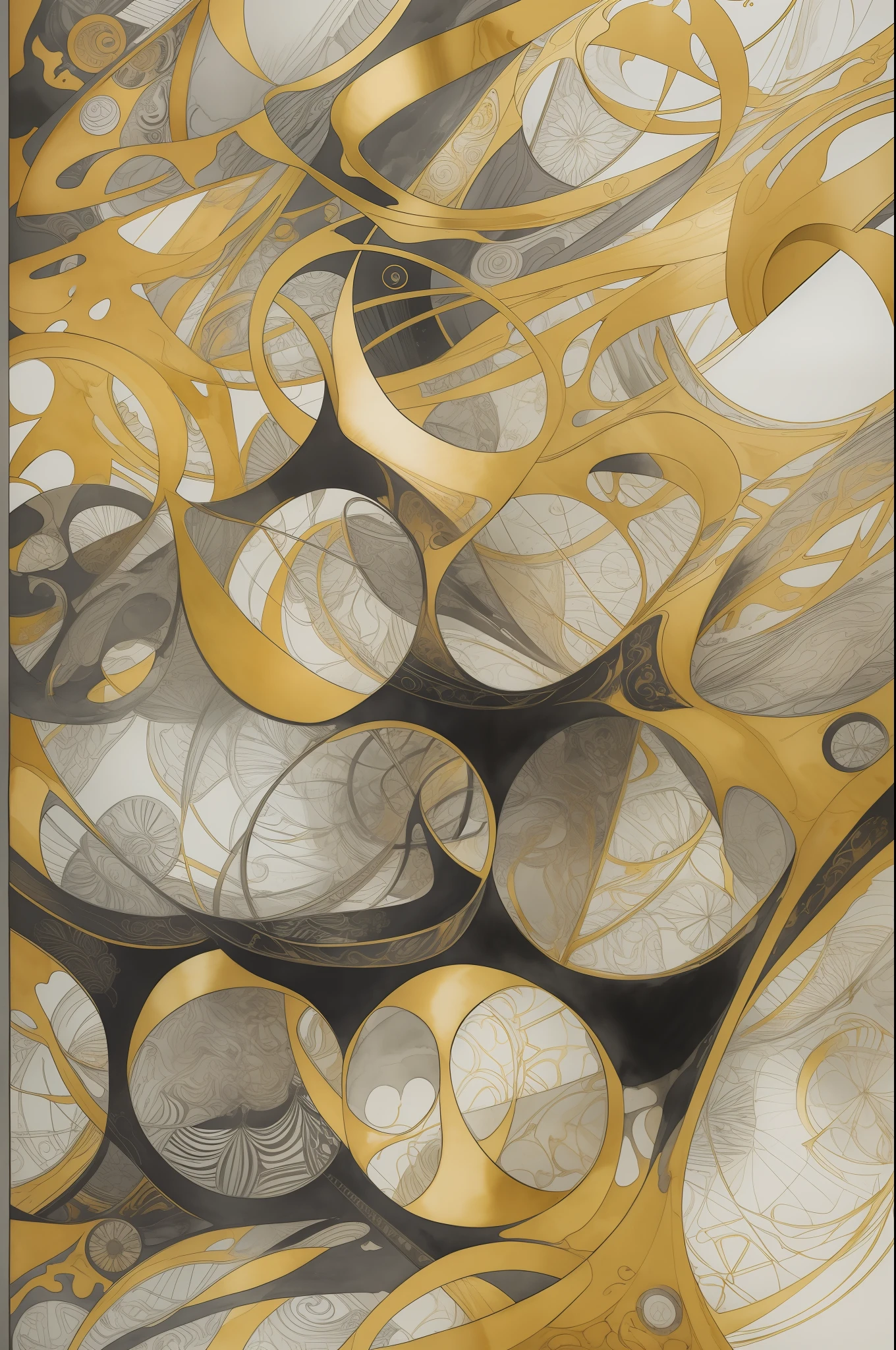 bold line art watercolor strong wash, dynamic background, mix a little black, abstract beauty, gold and pastel color, stand, approaching perfection, pure form, golden ratio, minimalistic, unfinished, concept art, intricate details, 8k post production, high resolution, hyperdetailed, trending on artstation, sharp focus, studio photo, intricate details, highly detailed
