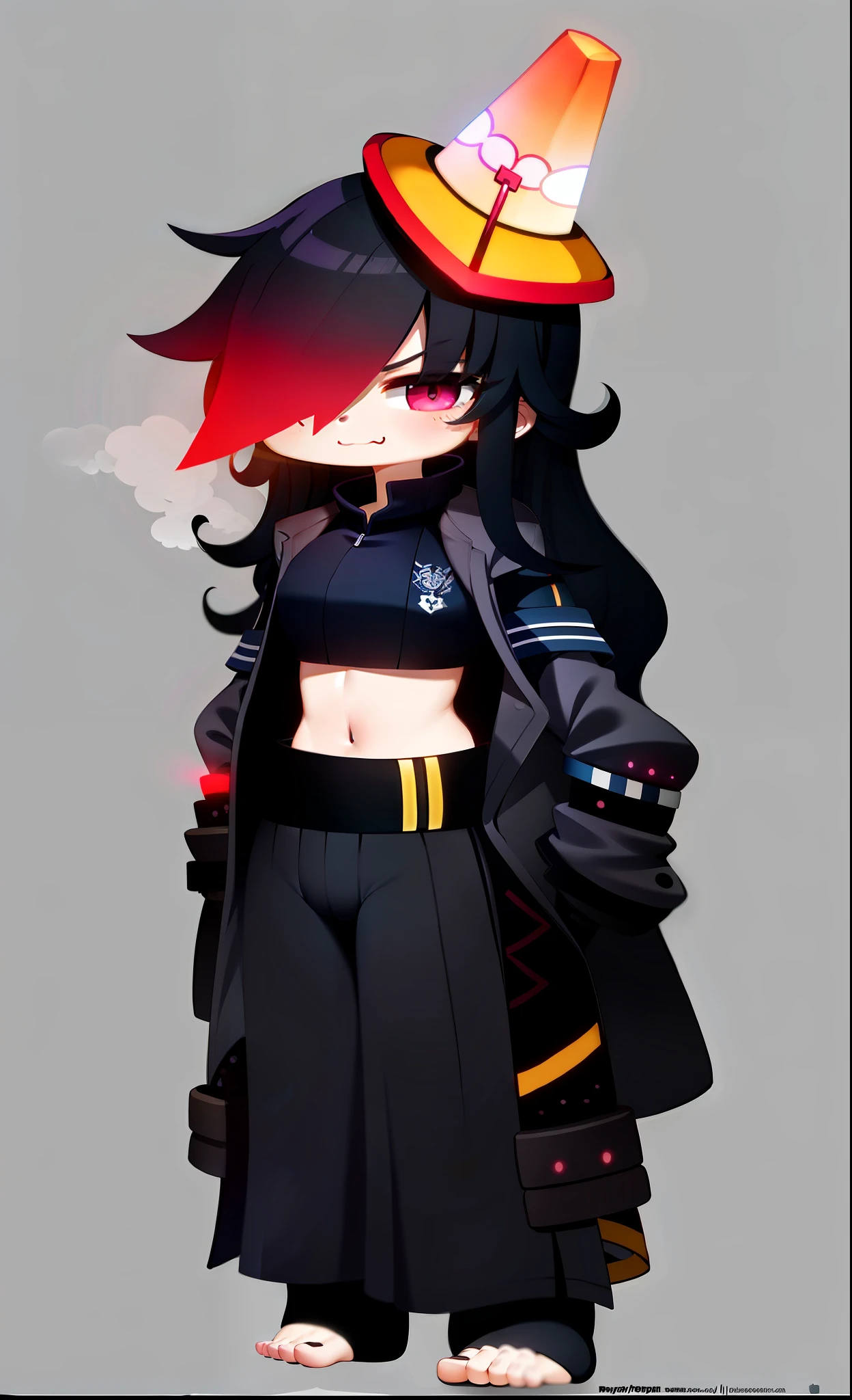 A caricature of a girl in a hat and jacket, gapmoe yandere grimdark, unknown artstyle, Aromatic, ryuko matoi, Female protagonist 👀 :8, gapmoe yandere, anime moe art style, anime style only, thicc, Epic anime style, Half caller, half incense, Flat anime style,HD fix,cute-style