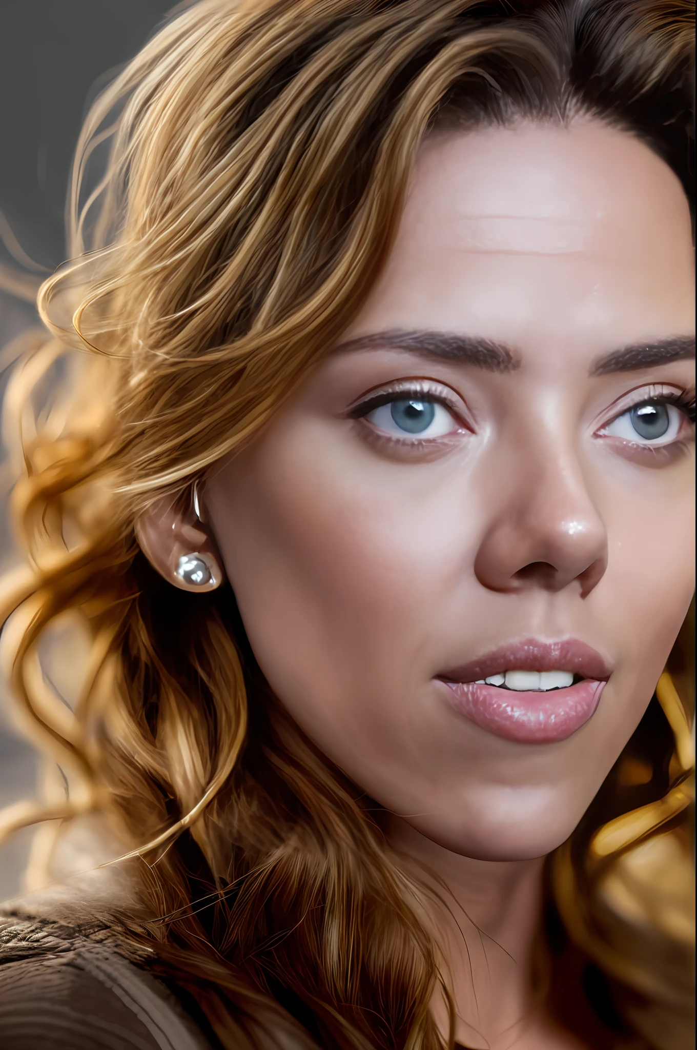 scarlett johansson Close-up portrait with soft natural light --auto --s2