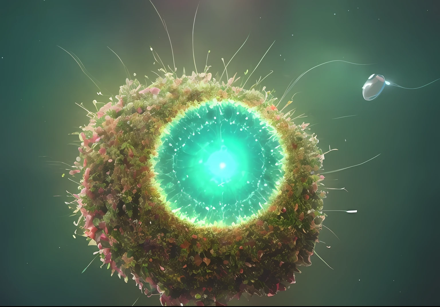 a closeup of a cell phone with a bunch of small cells, fertilidade, anticoncepcional, HGH, gravidez, illustration!, fertile, Nascimento, pungente, saco gestacional de membrana, Instigantes, a digital rendering, Artistic illustration, illustration], digital render, Scientific representation, Awakening of the cervix, artistic depiction, conhecimento intenso, chimeric, instigante
