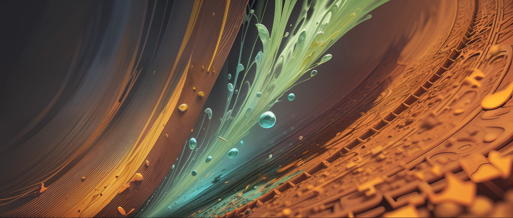 3d arte abstrata, fundo escuro, high resolution, alta qualidade, Colouring, vivid colors, Alto contraste