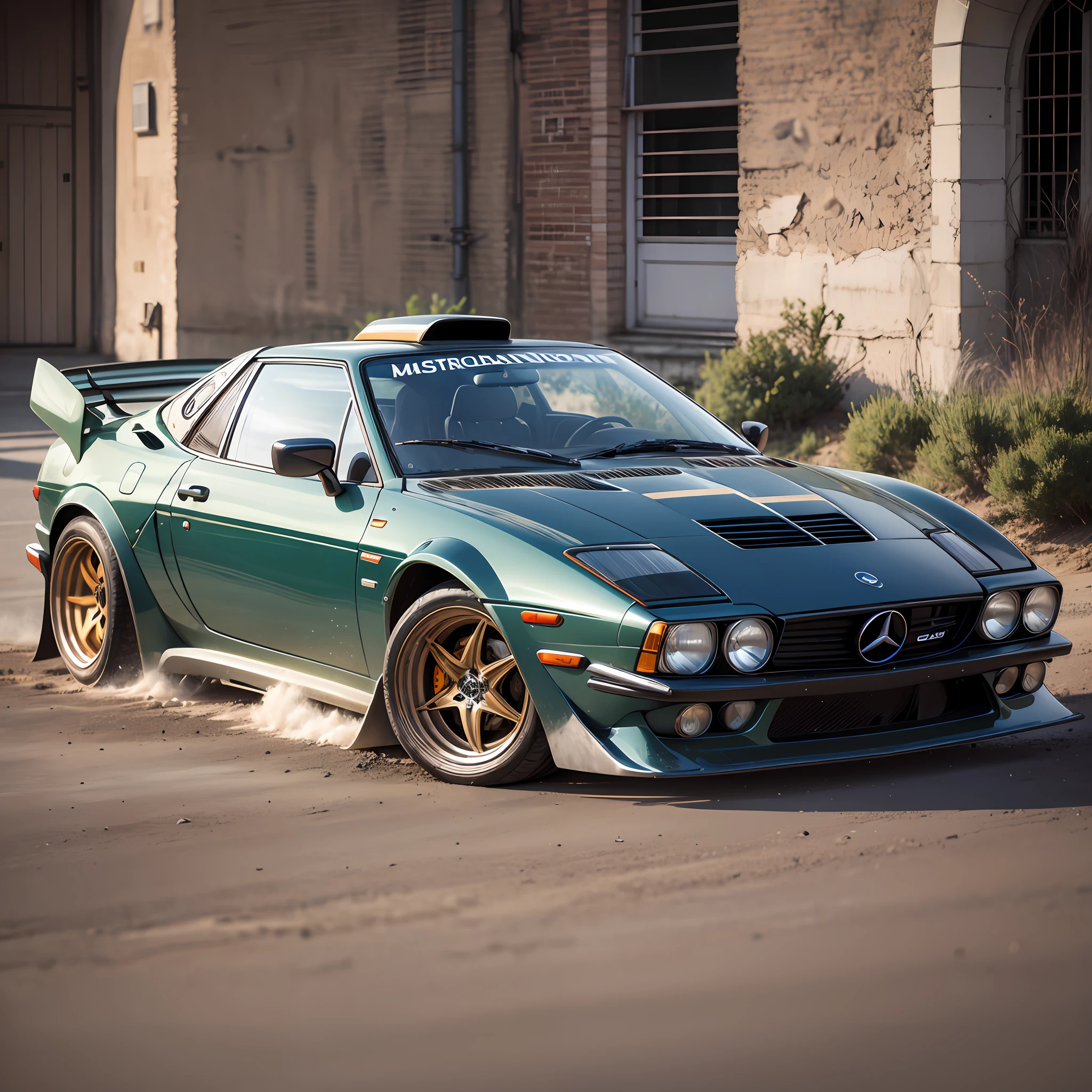 mix a Mercedes E-Klasse with a Lancia Stratos --auto