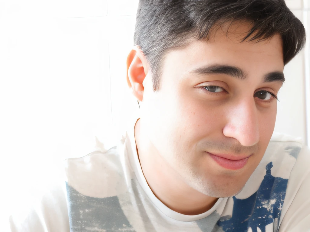 there is a man that is looking at a cell phone, Ethan Klein, Rob Janoff, brett goldstein, Reza Afshar, Jonathan Zawada, Emad Mostaque, Rosto claro de Julian Lage, David Finalizar Compra, David Baldeon, Ben Mauro, Tony Khan usando um fone de ouvido, foto de perfil headshot, medium head to shoulder shot, Retrato close up do cara