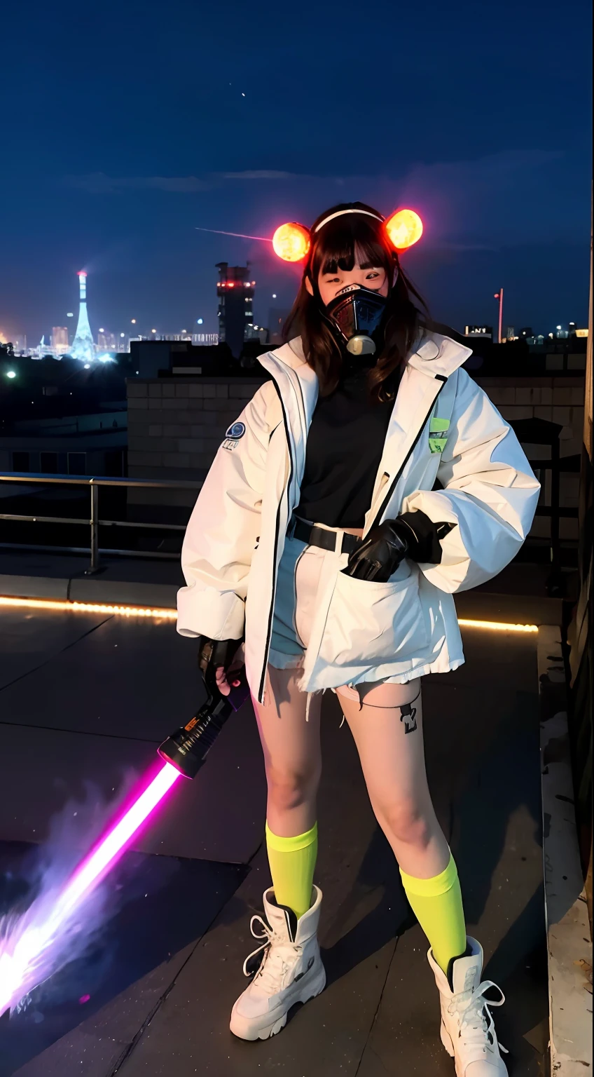 insurrection、Nuclear power plant in the background、Terrorist groups、Fluorescence Headgear、short-haired、bleu hair、Ignite fire from a flamethrower、middle school girl、14years、gas masks、high socks、Rooftop at night、tits out、Large gas mask、fur-coat、dictator、Big dragon tattoo、Tattoos all over the body、Glowing headgear、On the rooftop、Huge background is a neon sign、Leather gloves、long boots、Holding a Japan sword、Baseball armor、insurrection、Nuclear power plant in the background、Terrorist groups、Fluorescence Headgear、short-haired、bleu hair、Ignite fire from a flamethrower、middle school girl、14years、gas masks、high socks、Rooftop at night、City on fire in the background