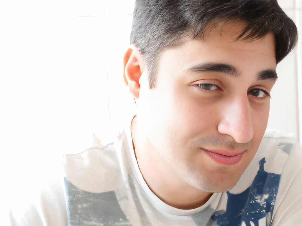 there is a man that is looking at a cell phone, Ethan Klein, Rob Janoff, brett goldstein, Reza Afshar, Jonathan Zawada, Emad Mostaque, Rosto claro de Julian Lage, David Finalizar Compra, David Baldeon, Ben Mauro, Tony Khan usando um fone de ouvido, foto de perfil headshot, medium head to shoulder shot, Retrato close up do cara