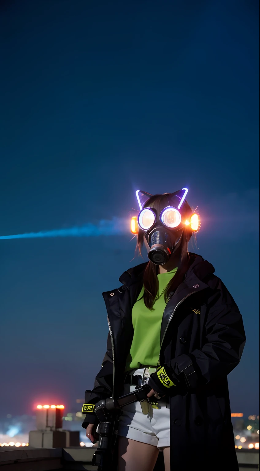 insurrection、Nuclear power plant in the background、Terrorist groups、Fluorescence Headgear、short-haired、bleu hair、Ignite fire from a flamethrower、middle school girl、14years、gas masks、high socks、Rooftop at night、tits out、Large gas mask、fur-coat、dictator、Big dragon tattoo、Tattoos all over the body、Glowing headgear、On the rooftop、Huge background is a neon sign、Leather gloves、long boots、Holding a Japan sword、Baseball armor、insurrection、Nuclear power plant in the background、Terrorist groups、Fluorescence Headgear、short-haired、bleu hair、Ignite fire from a flamethrower、middle school girl、14years、gas masks、high socks、Rooftop at night、City on fire in the background