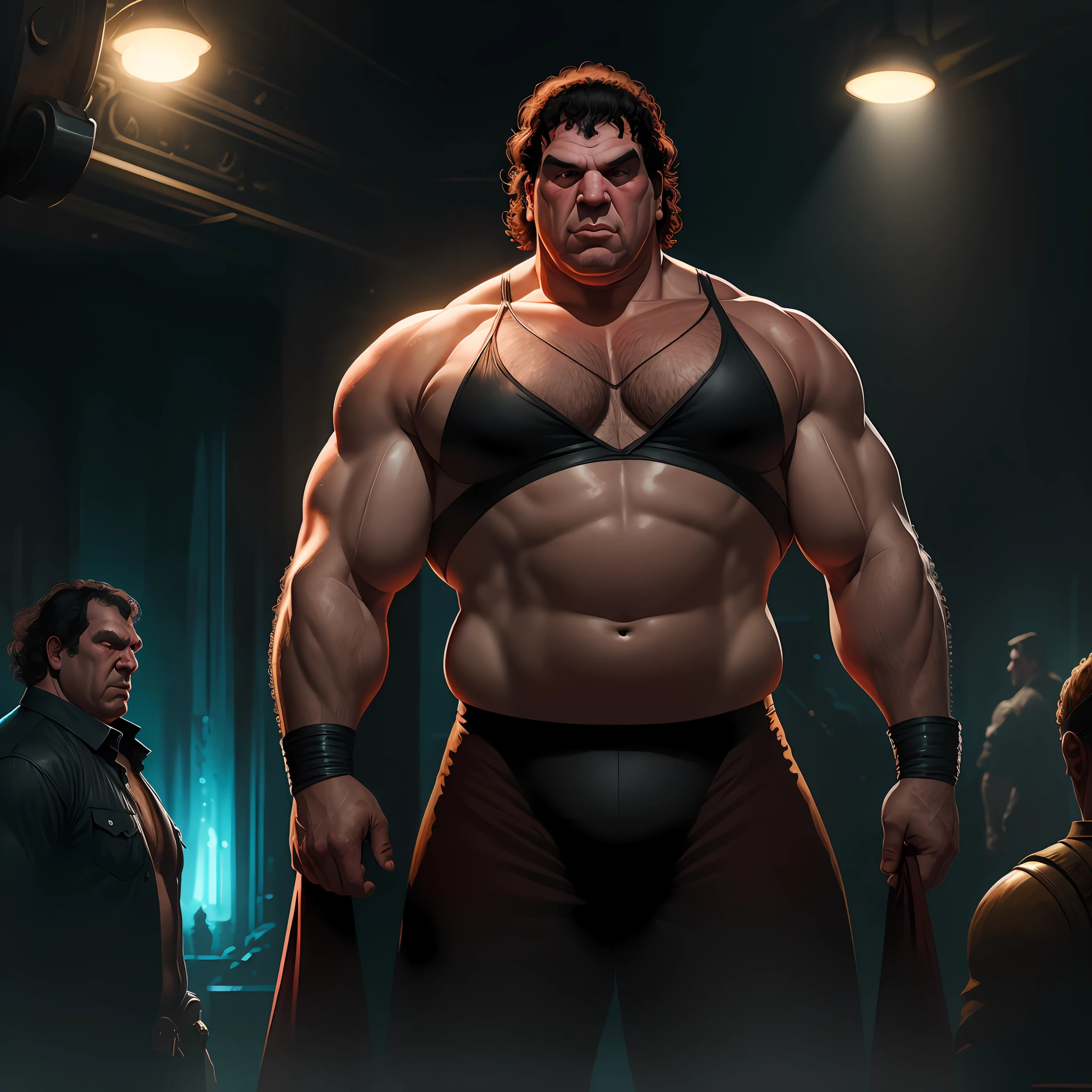 Andre the giant, concept art, 4k --auto