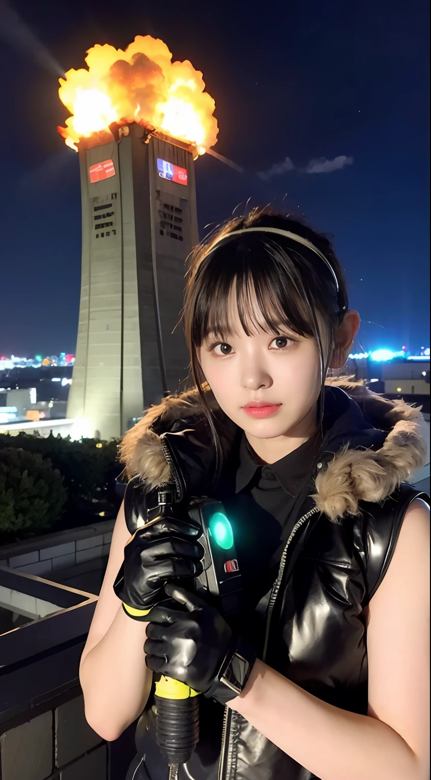 insurrection、Nuclear power plant in the background、Terrorist groups、Fluorescence Headgear、short-haired、bleu hair、Ignite fire from a flamethrower、middle school girl、14years、gas masks、high socks、Rooftop at night、tits out、Large gas mask、fur-coat、dictator、Big dragon tattoo、Tattoos all over the body、Glowing headgear、On the rooftop、Huge background is a neon sign、Leather gloves、long boots、Holding a Japan sword、Baseball armor、insurrection、Nuclear power plant in the background、Terrorist groups、Fluorescence Headgear、short-haired、bleu hair、Ignite fire from a flamethrower、middle school girl、14years、gas masks、high socks、Rooftop at night、City on fire in the background