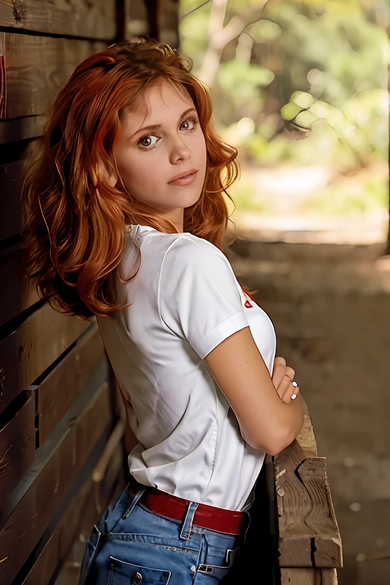 um close up de buffy com uma camisa vermelha e branca, lindo modelo jovem, menina jovem bonito, cabelo comprido e camisa vermelha, vestindo uma camisa xadrez, menina jovem e bonito, vestindo camisa xadrez, buffy, menina jovem bonita, vestindo camisa, jovem com cabelo longo, Rapariga, vestindo uma camisa de flanela, vestindo uma camisa vermelha de lenhador