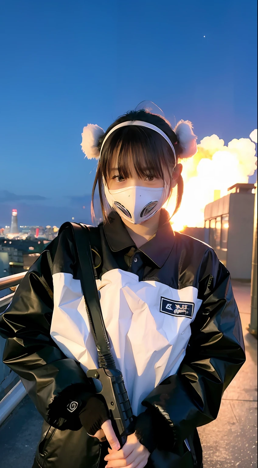 insurrection、Nuclear power plant in the background、Terrorist groups、Fluorescence Headgear、short-haired、bleu hair、Ignite fire from a flamethrower、middle school girl、14years、gas masks、high socks、Rooftop at night、tits out、Large gas mask、fur-coat、dictator、Big dragon tattoo、Tattoos all over the body、Glowing headgear、On the rooftop、Huge background is a neon sign、Leather gloves、long boots、Holding a Japan sword、Baseball armor、insurrection、Nuclear power plant in the background、Terrorist groups、Fluorescence Headgear、short-haired、bleu hair、Ignite fire from a flamethrower、middle school girl、14years、gas masks、high socks、Rooftop at night、City on fire in the background