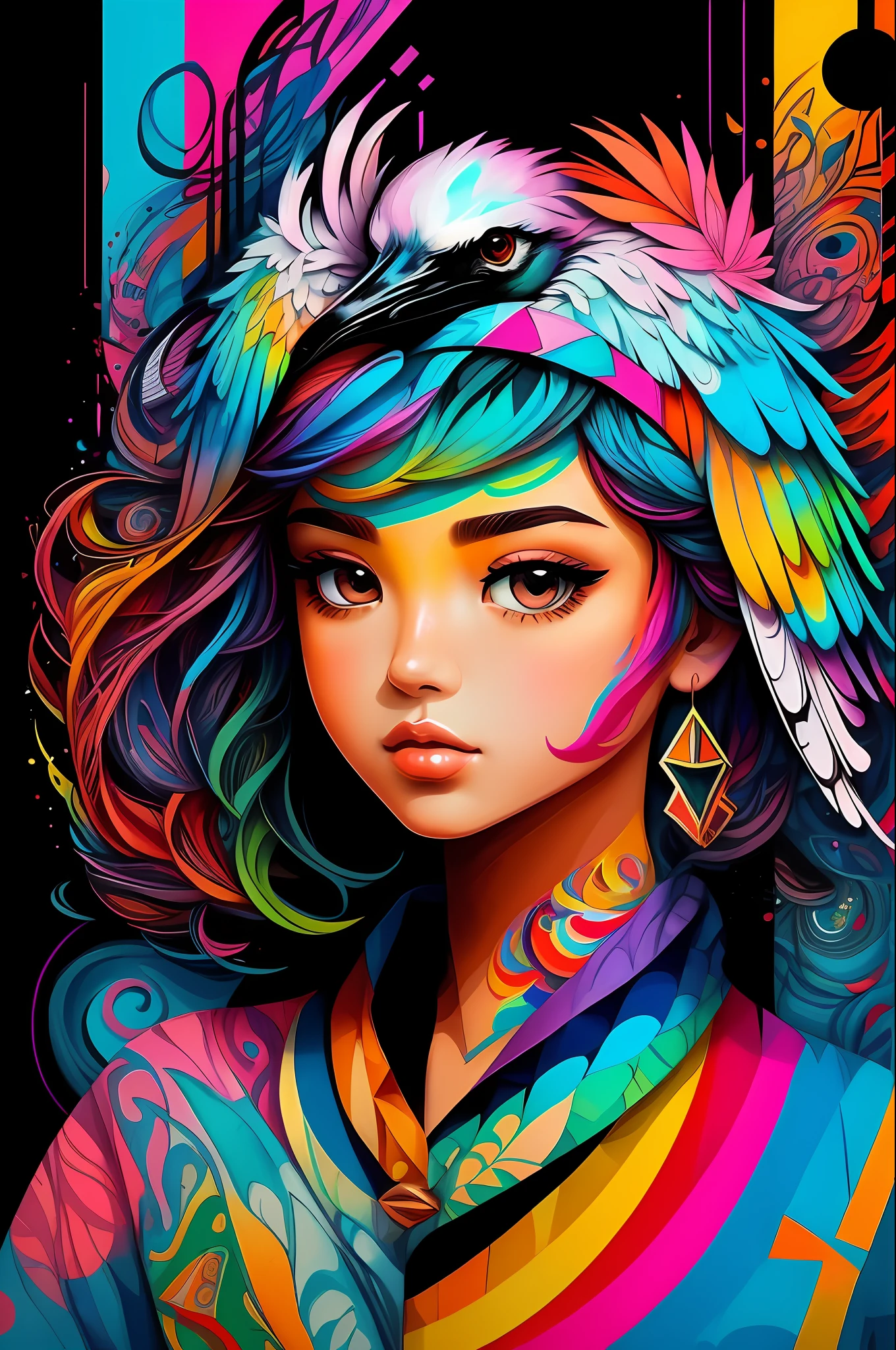 (Eremita Ibis Bird (Gerôntico eremita): |)),  Eduardo Kobra acolchoamento ,multidimensional geometric wall PORTRAIT, arte, Chibi,
Yang016K, lindo, Colouring,
Primary works, qualidade superior, melhor qualidade, Arte Oficial, Beautiful and Aesthetic,),  Eduardo Kobra acolchoamento ,multidimensional geometric wall PORTRAIT, arte, Chibi,
Yang016K, lindo, Colouring,
Primary works, qualidade superior, melhor qualidade, Arte Oficial, Beautiful and Aesthetic,