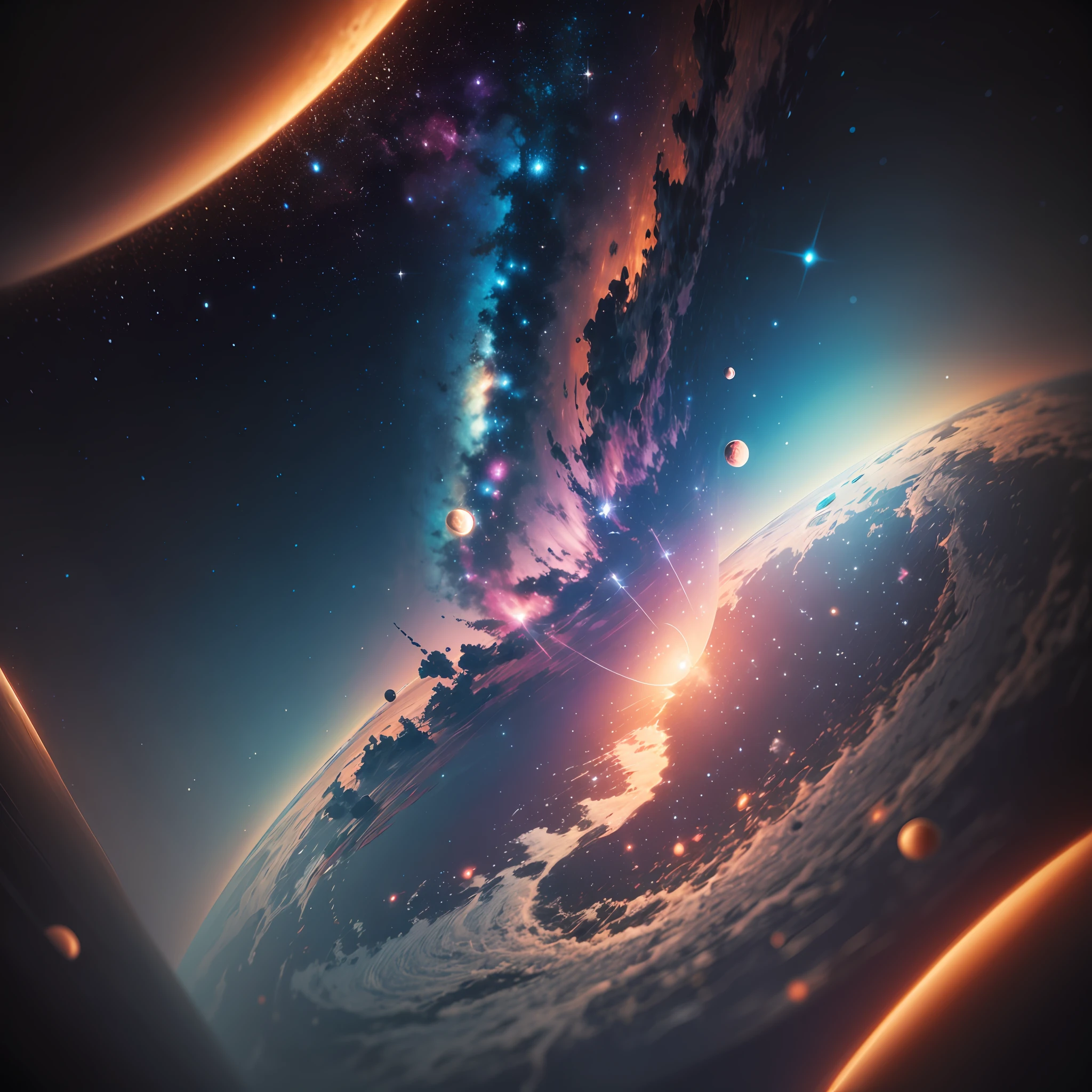 8k put more planets scattered across space