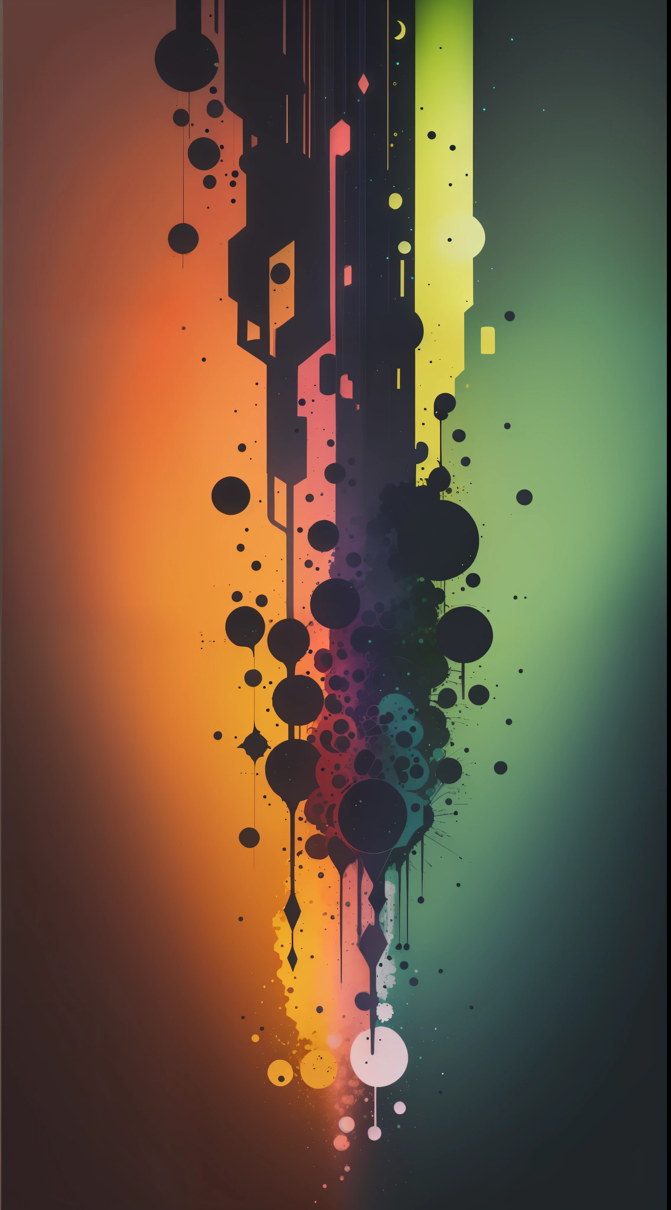 3d watercolor abstract,dark background,high resolution,high quality,colorful,green,red,blue