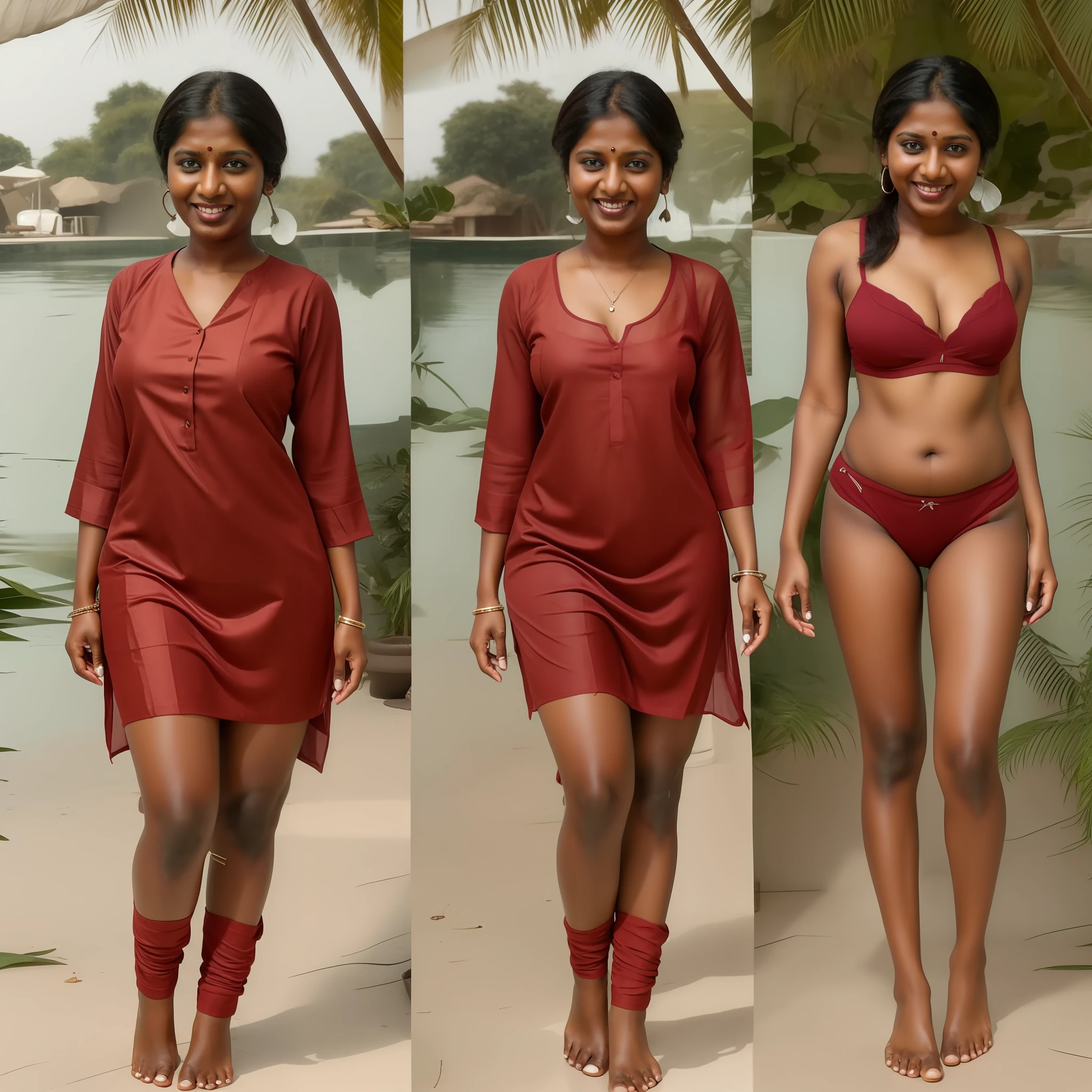 Indian dark skinned woman
