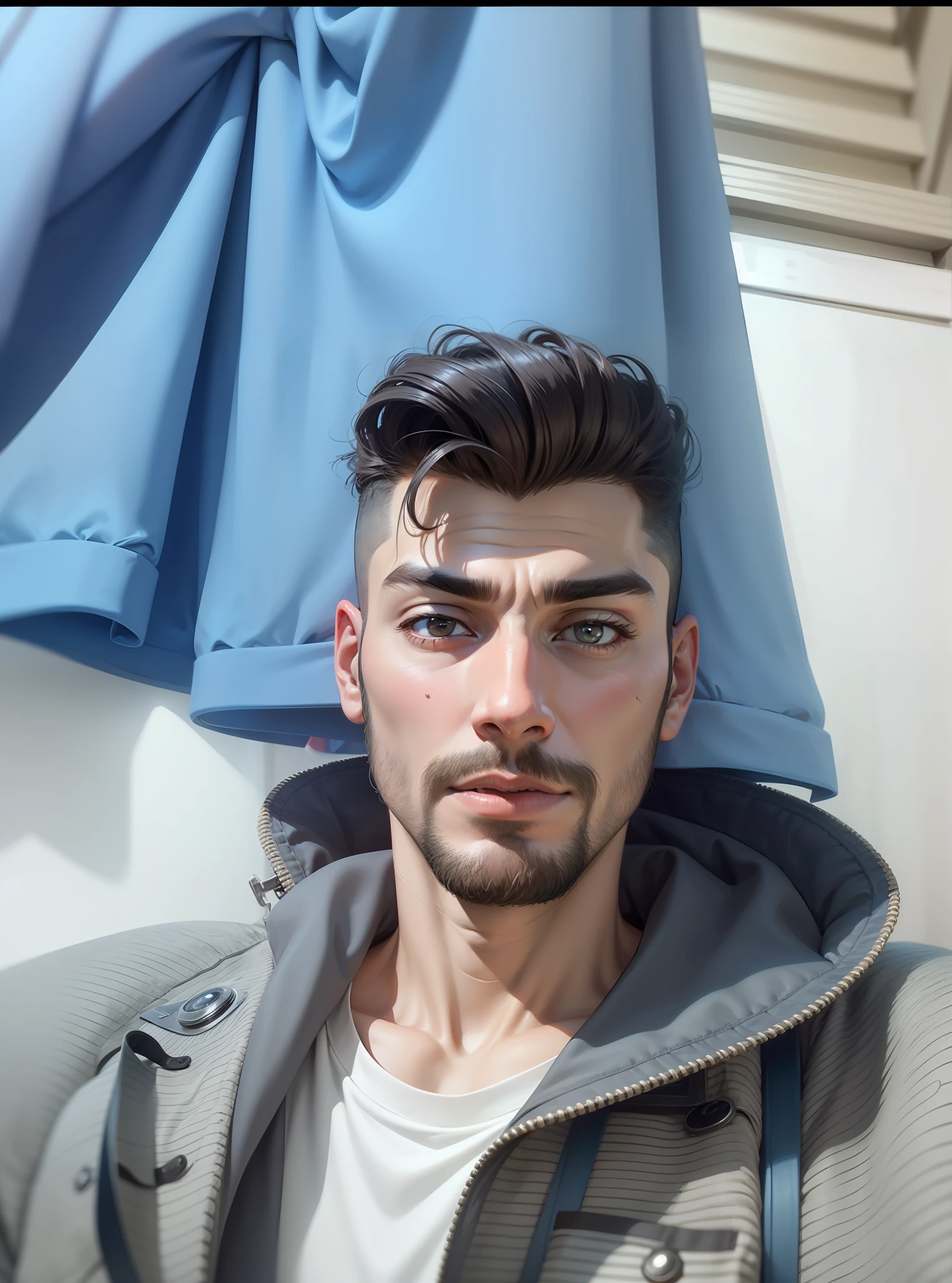 Deixe eu mais futurista 8k sem barba