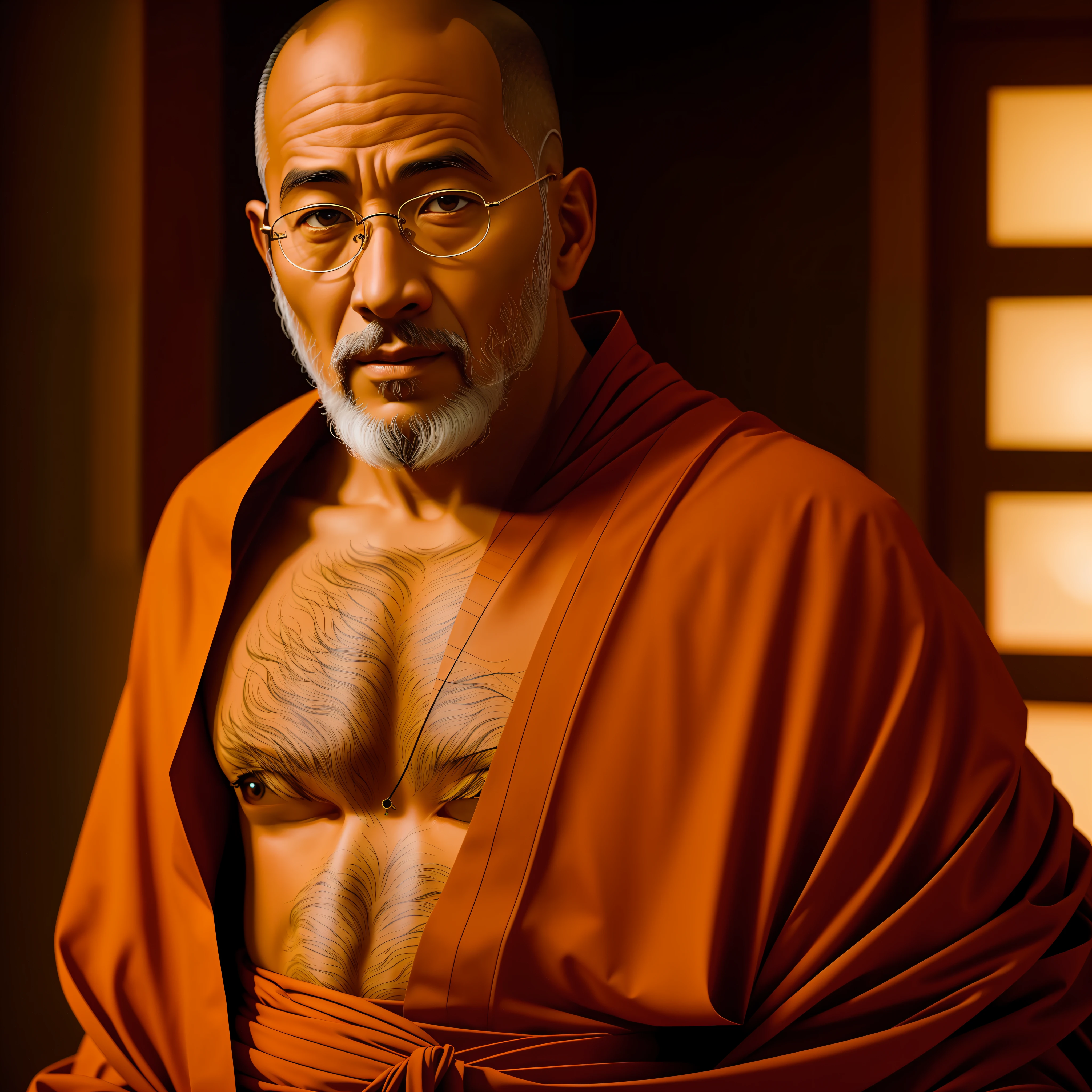 "An extraordinary and hyperrealistic 8k depiction of an astrology monk." --auto