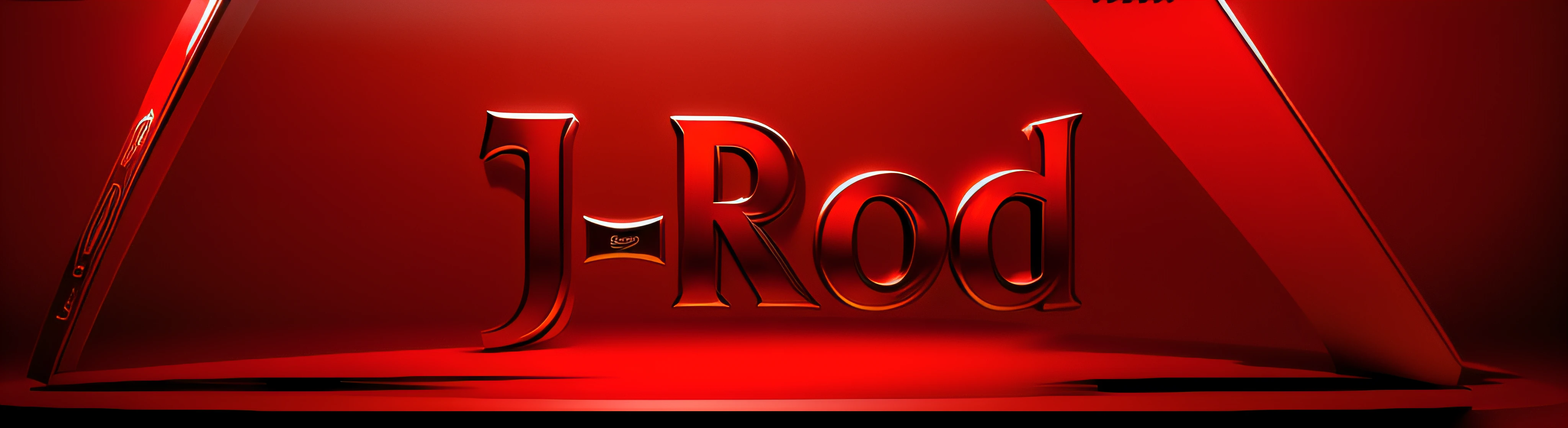 Beautiful logo with the name J-Rod where red is beautiful