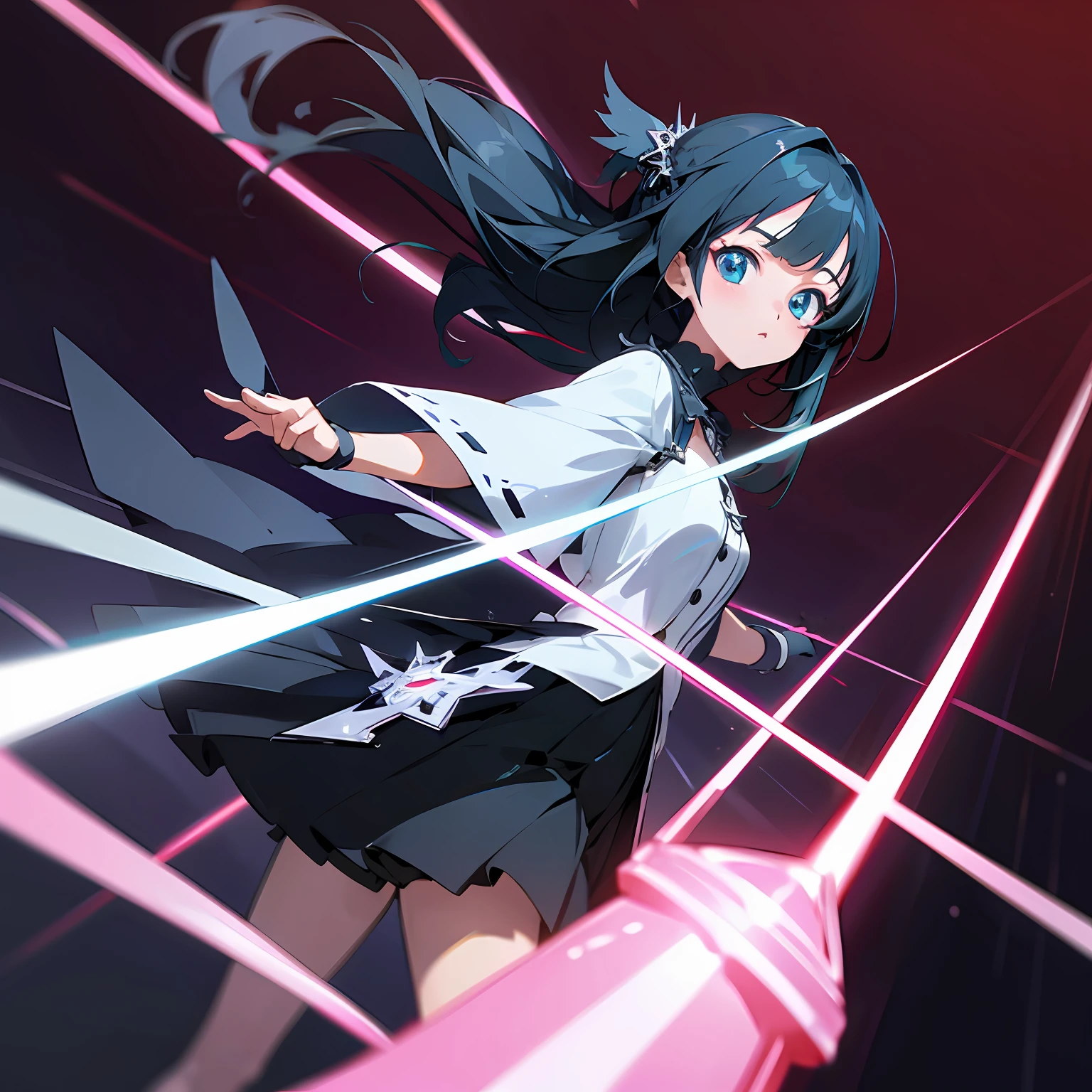 anime, raytracing, anime girl, high quality, cute, teen, gothic --auto