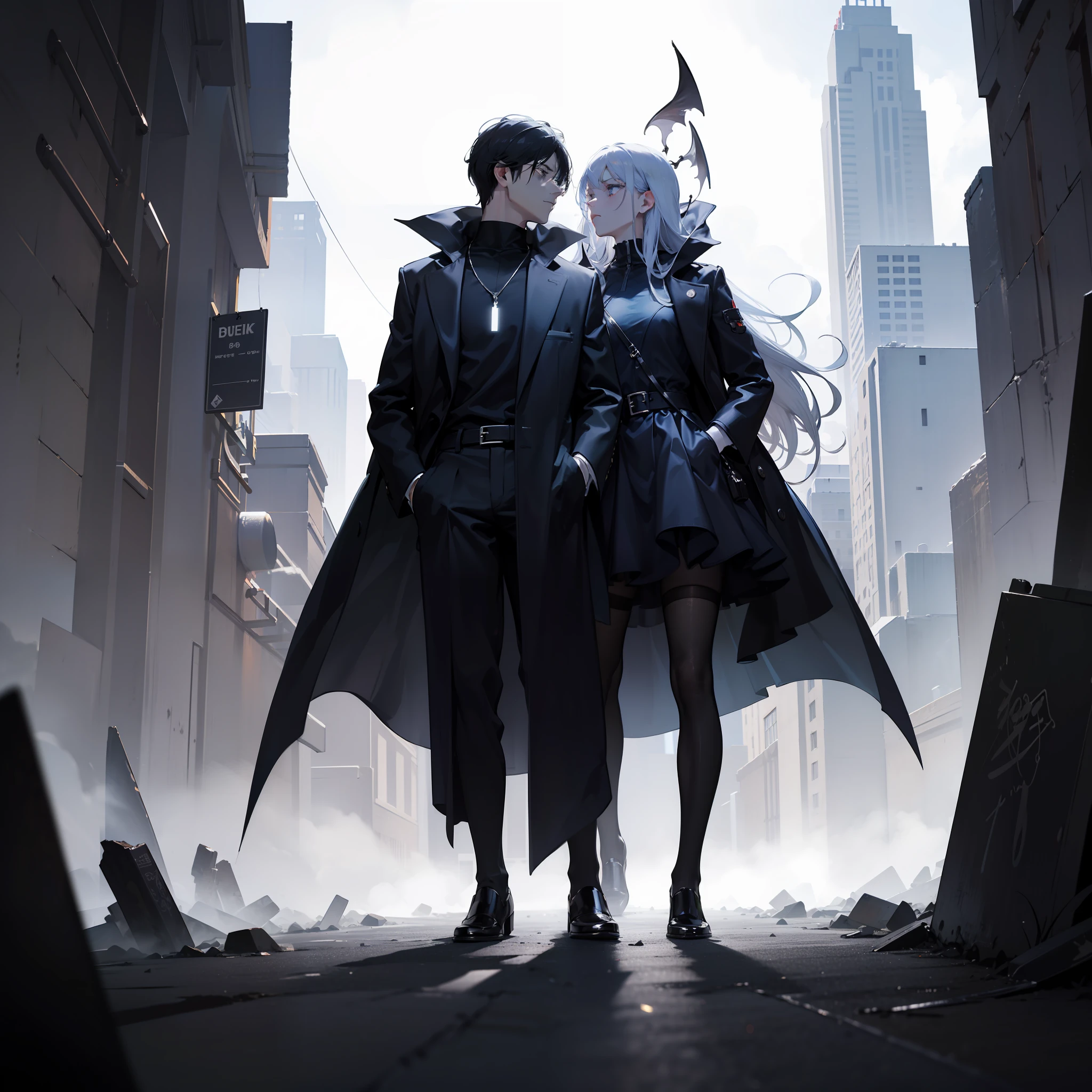 masterpiece、top-quality、Movie stills、One Devil Girl、descend、No shadow、Diabolical、Black plumage、Black coat、Overall dark、The Darkness、the chaos、double exposure, (Layered Images):1.2, merged visuals, evocative storytelling, dreamy ambiance, creative blending, Thought-provoking and discreet lighting, (moody ambiance):1.2, darker shadows, subtle highlights, Mysterious aura