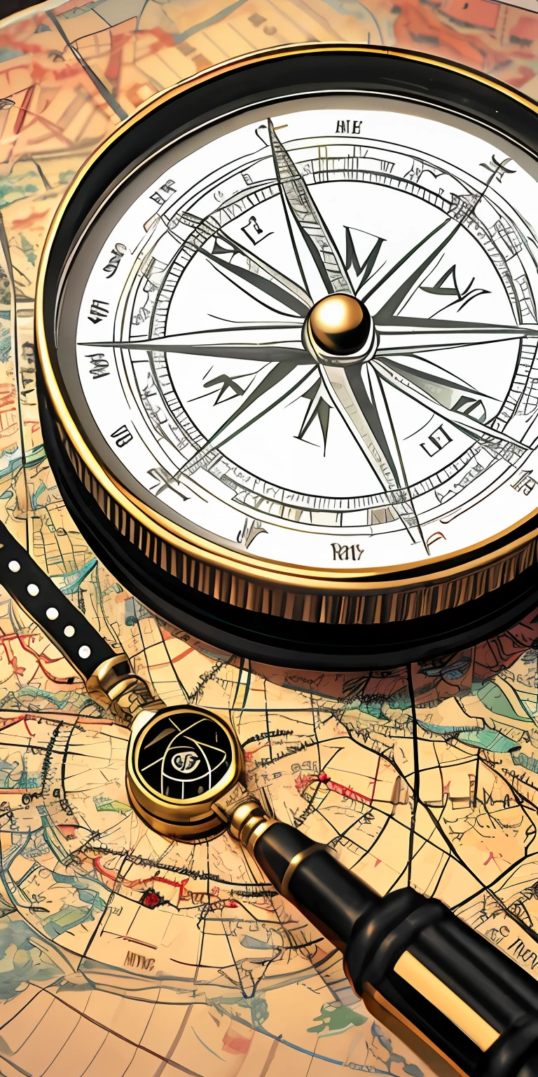 Image of a map or compass, symbolizing the journey towards goals.