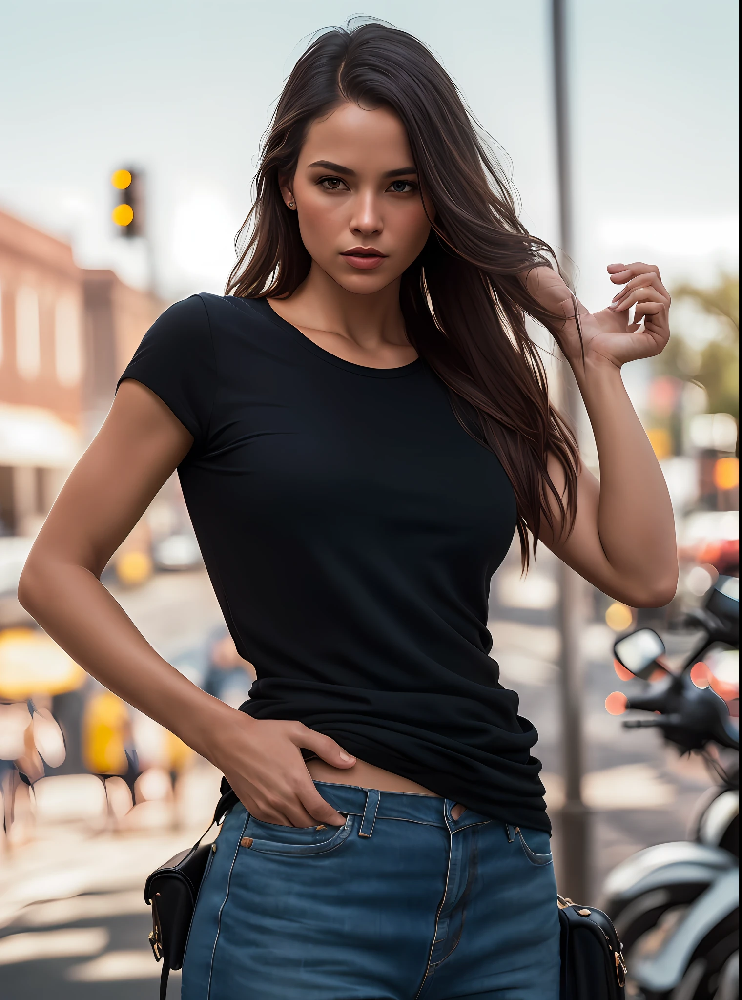 beautiful Swedish university, blonde, full body, outside on the street, (((thin, small)), photorealistic, photo, masterpiece, realistic, realism, photorealism, high contrast, digital art trend photorealistic on Artstation 8k HD high definition detailed realistic, detailed, skin texture, hyperdetailed, realistic skin texture, armor, best quality, ultra high resolution, (photorealistic: 1.4), high resolution, detailed, raw photo, Sharp Re, by Lee Jeffries Nikon D850 Film Stock Photography 4 Camera Kodak Portra 400 Lens F1.6 Rich Colors Hyper Realistic Texture Realistic Dramatic Lighting IrrealEngine Trend in Artstation Cinestill 800,